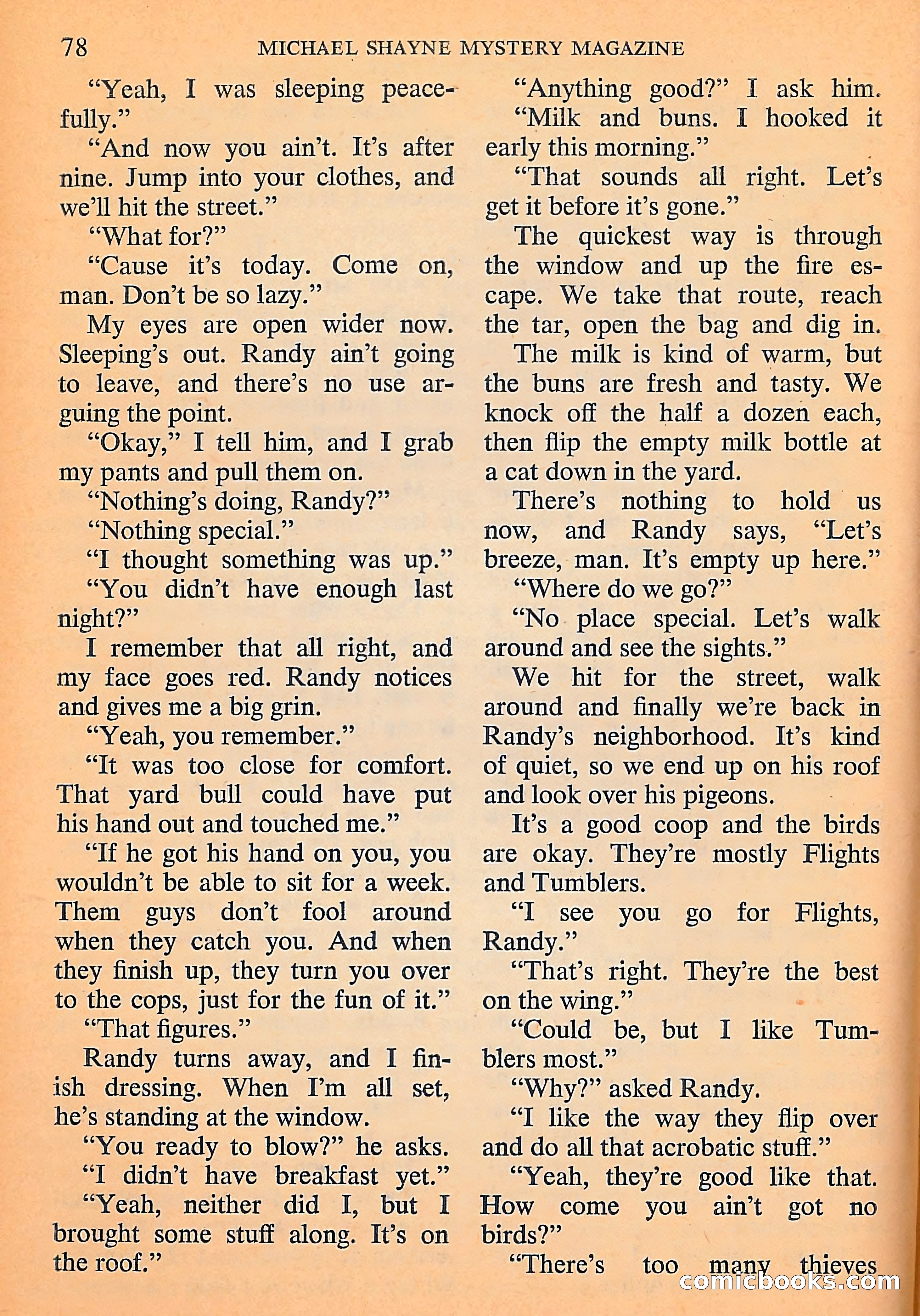 Michael Shayne Mystery Magazine, September 1956 — page 80 of 164