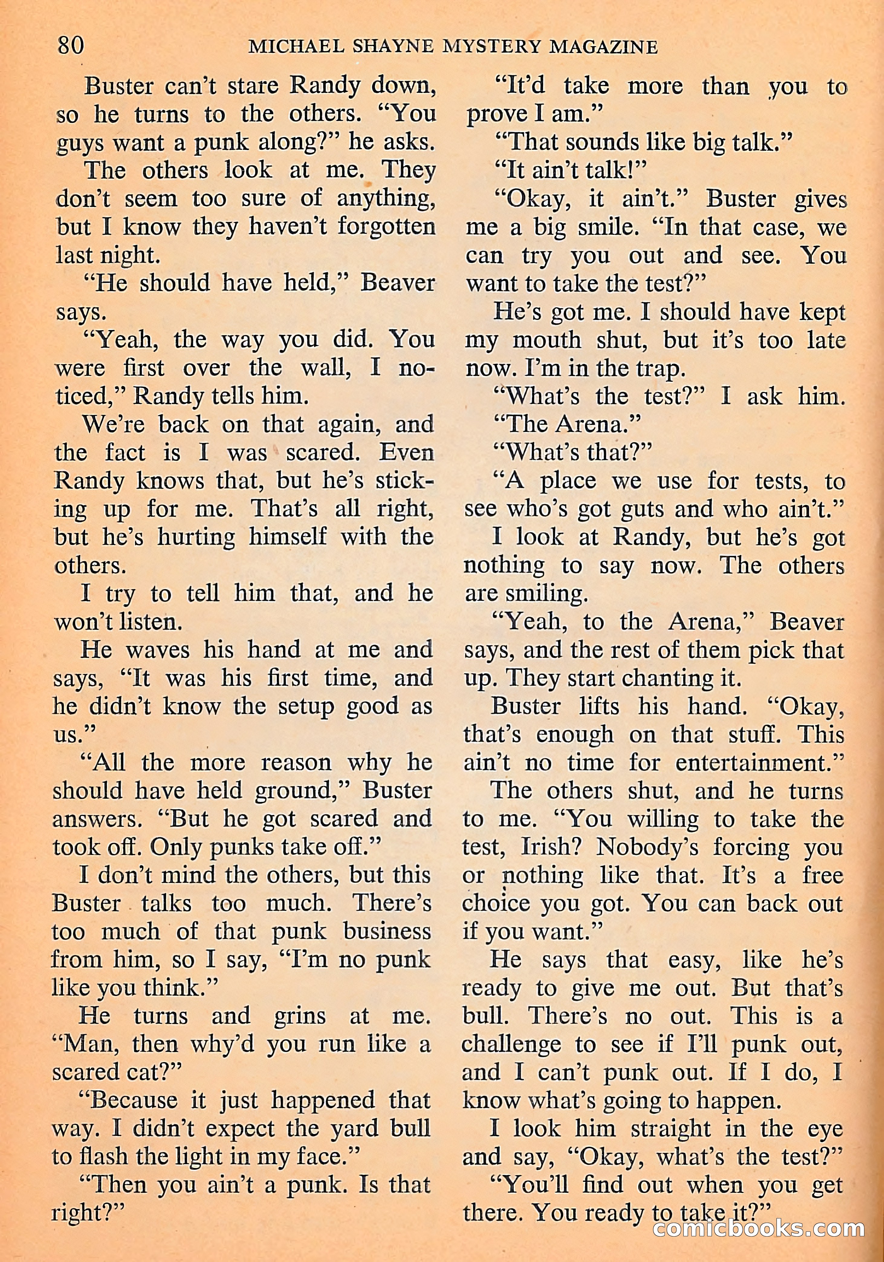Michael Shayne Mystery Magazine, September 1956 — page 82 of 164