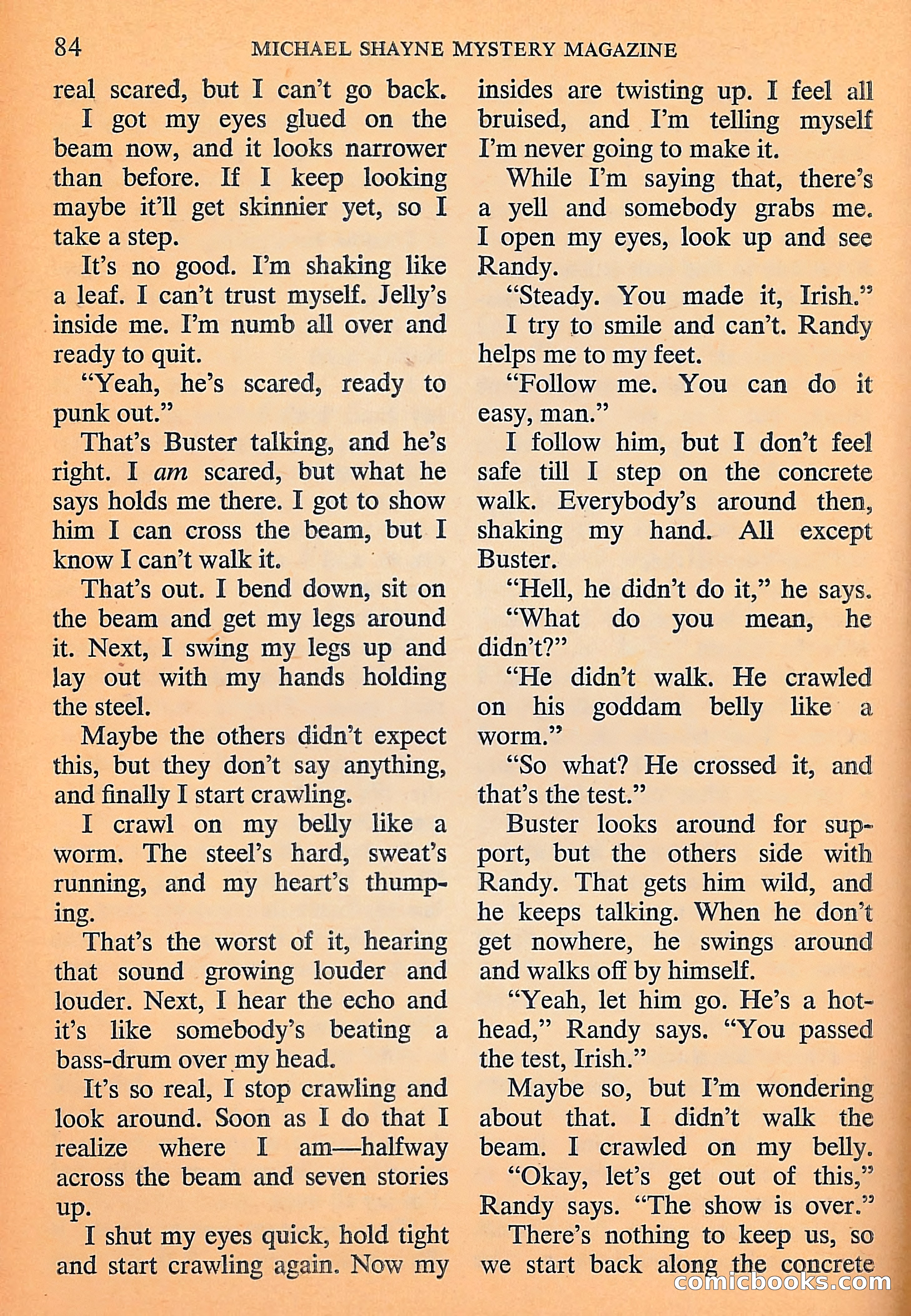 Michael Shayne Mystery Magazine, September 1956 — page 86 of 164