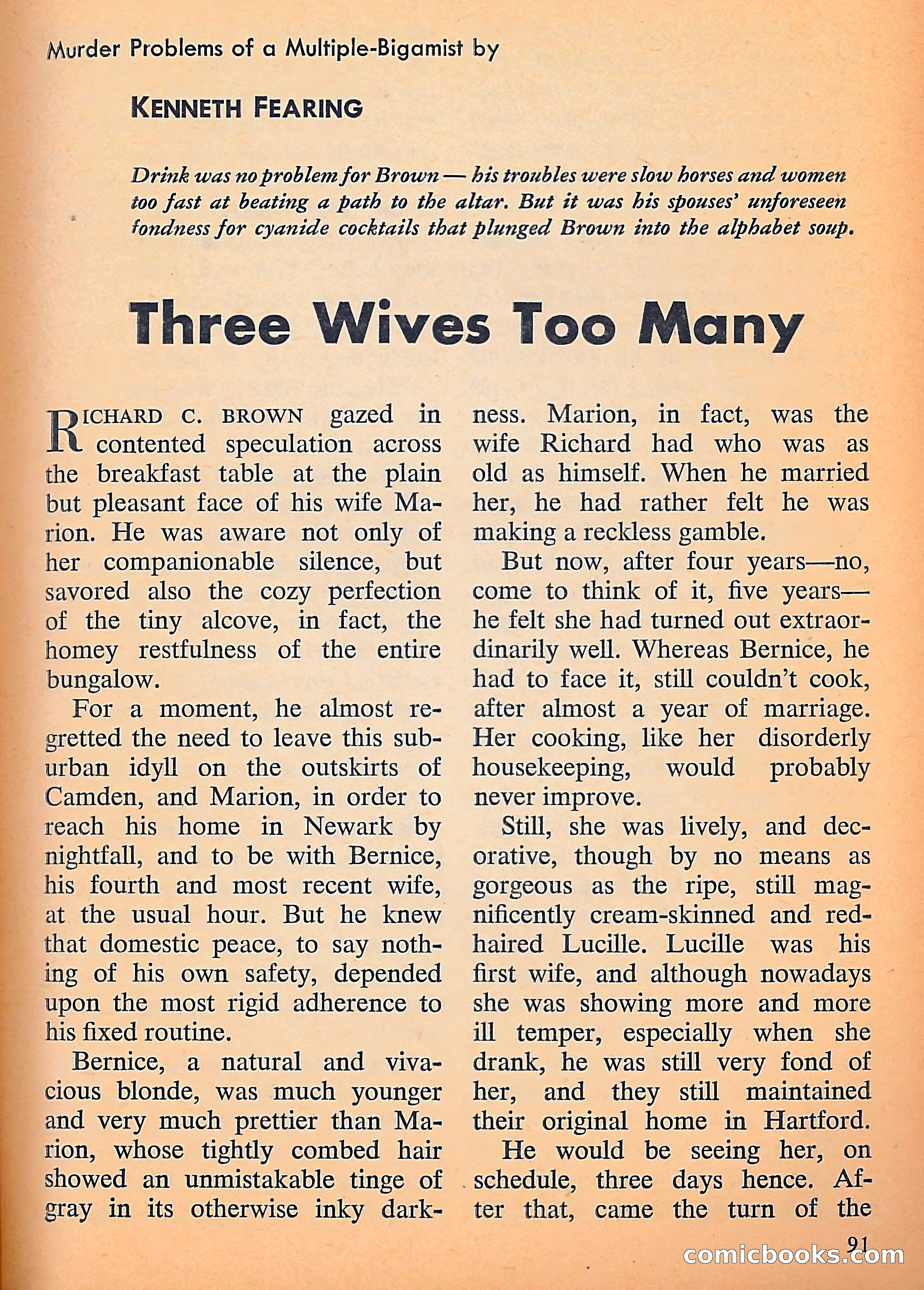 Michael Shayne Mystery Magazine, September 1956 — page 93 of 164