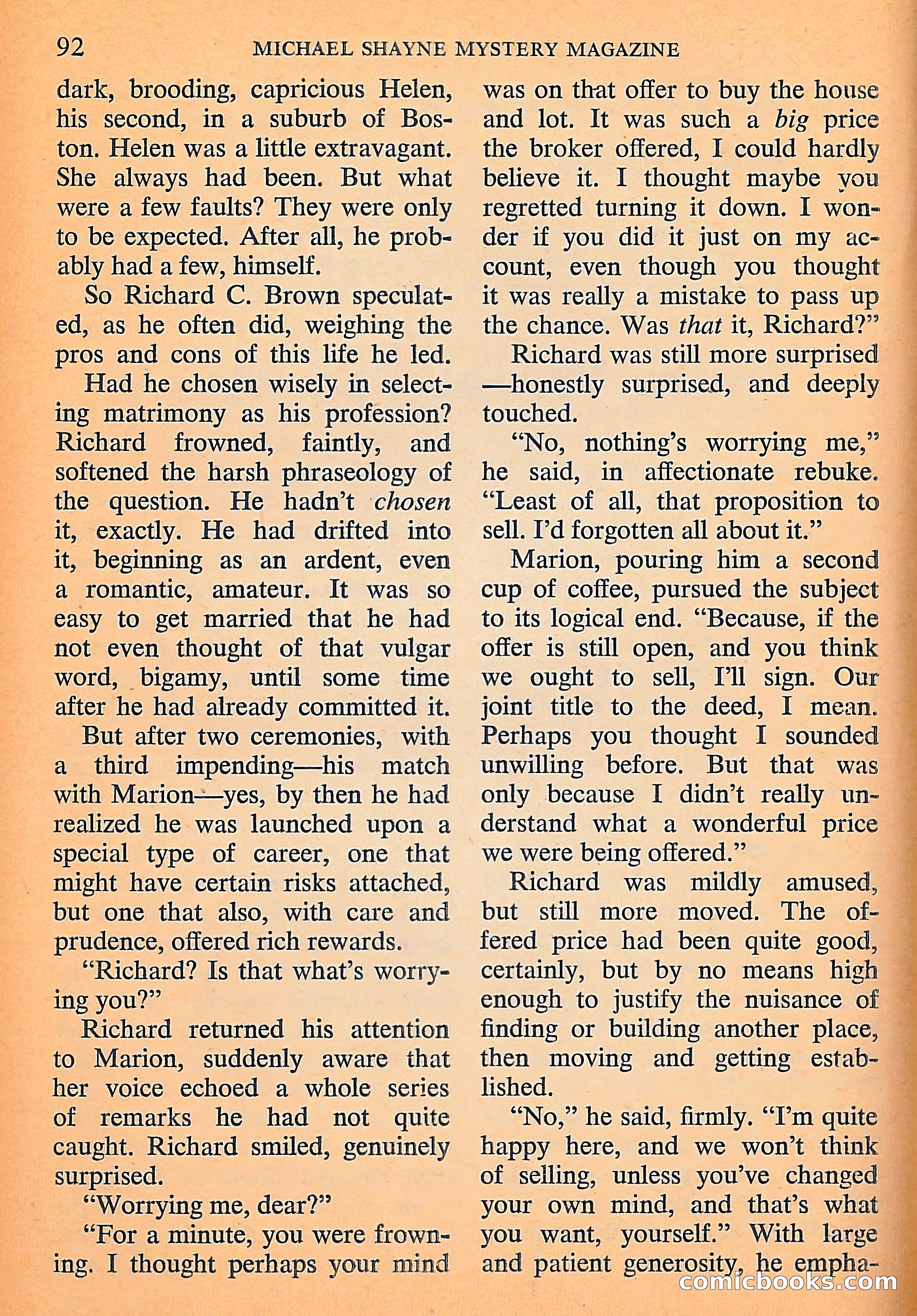 Michael Shayne Mystery Magazine, September 1956 — page 94 of 164
