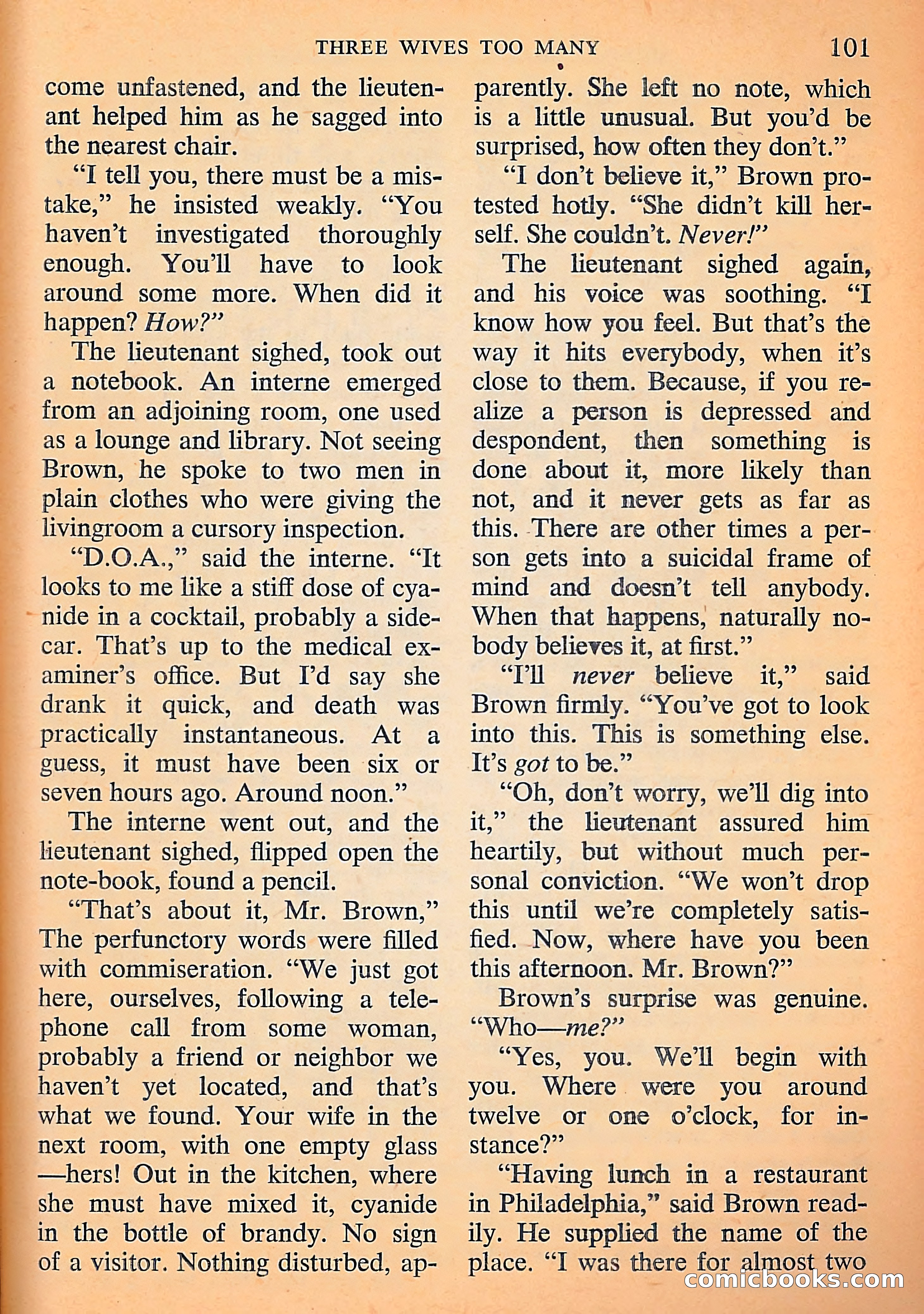 Michael Shayne Mystery Magazine, September 1956 — page 103 of 164