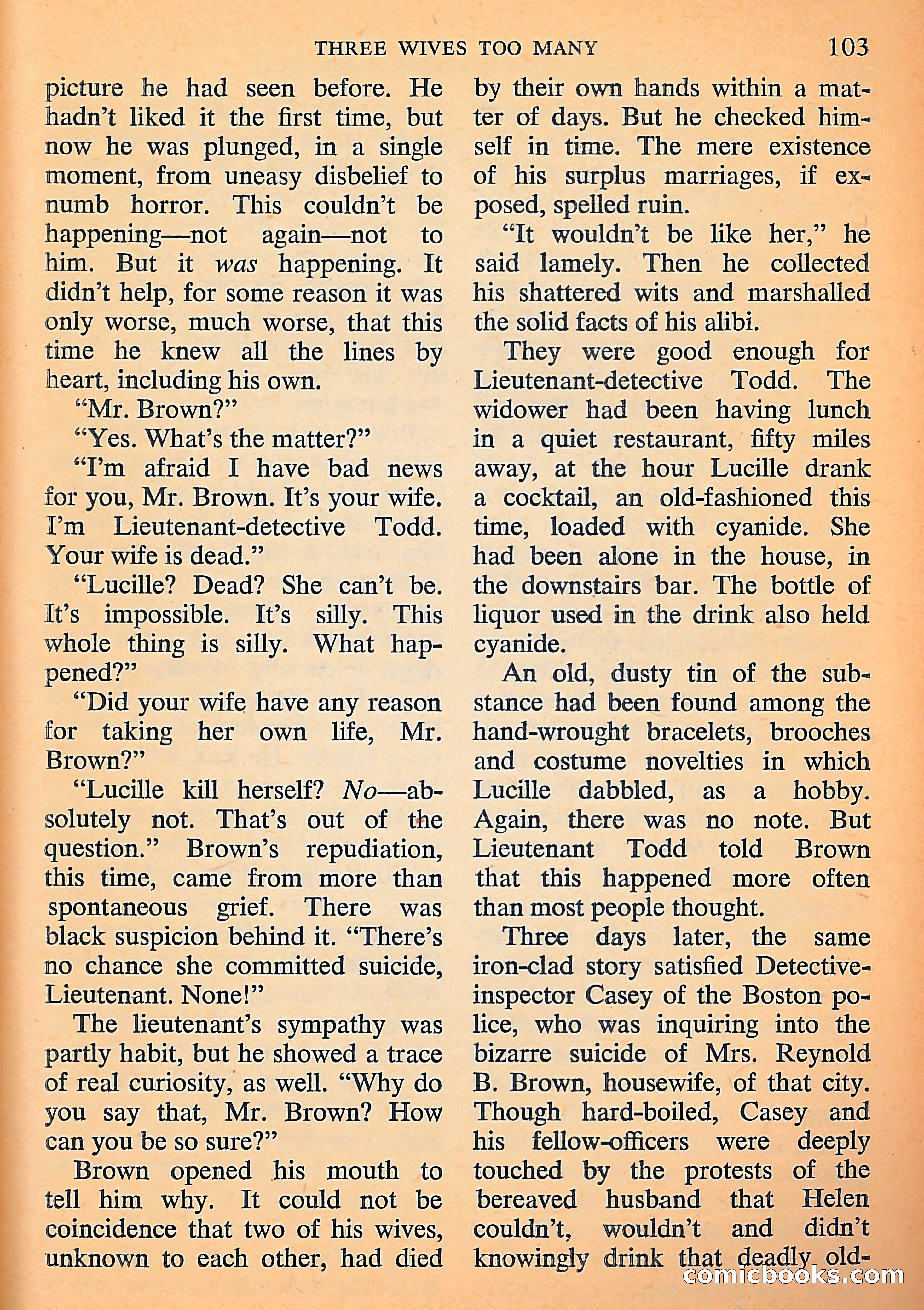 Michael Shayne Mystery Magazine, September 1956 — page 105 of 164