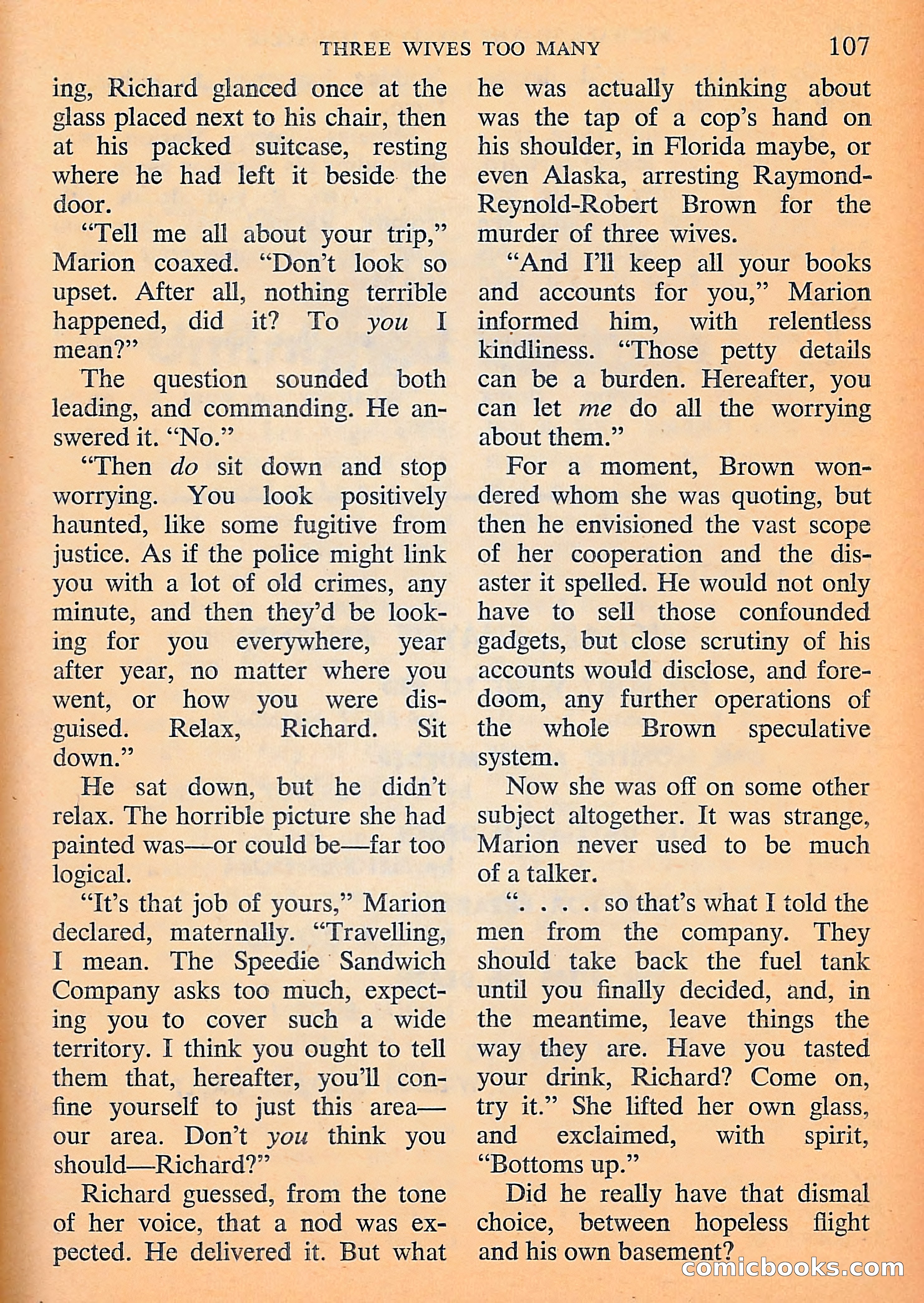 Michael Shayne Mystery Magazine, September 1956 — page 109 of 164