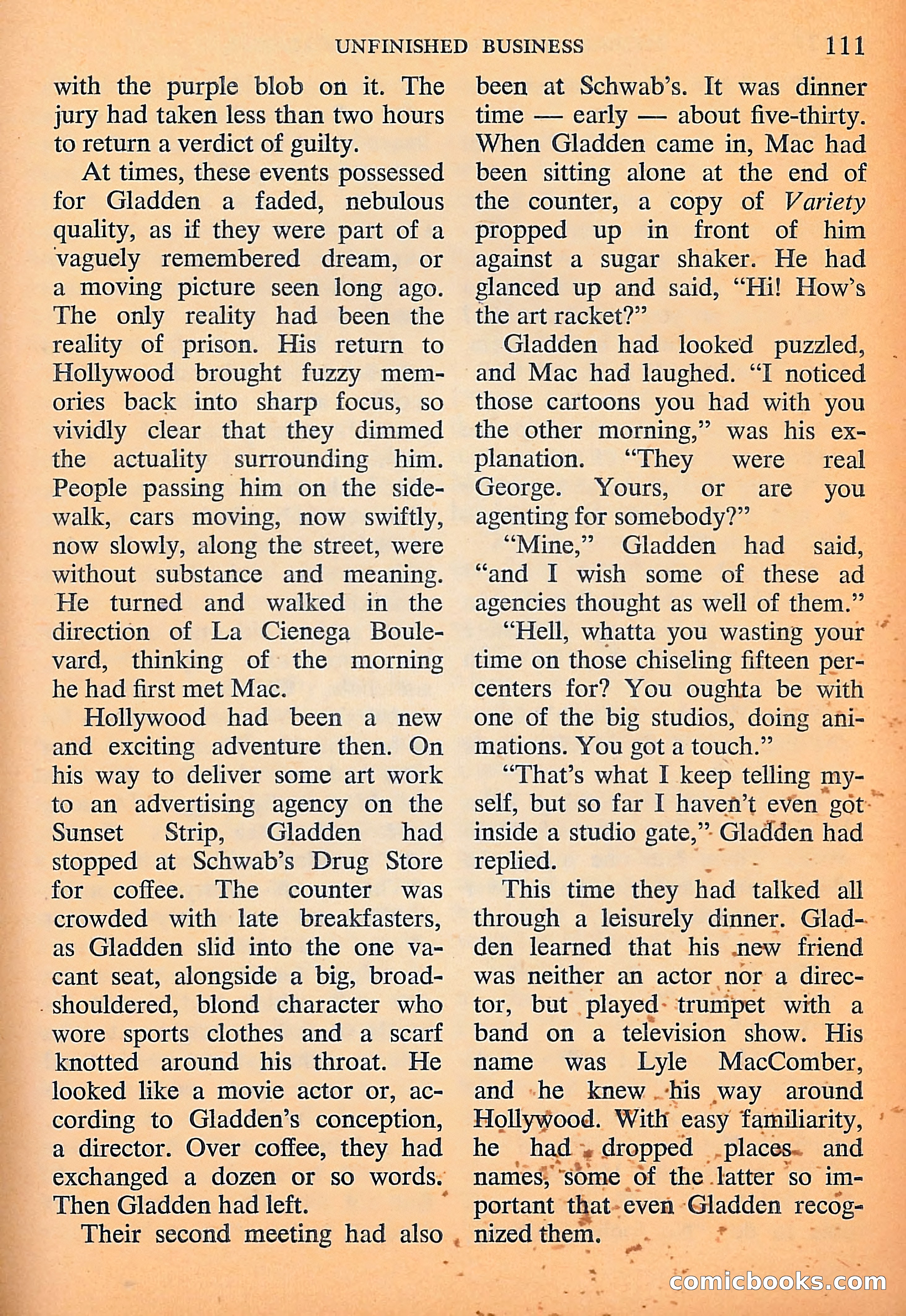 Michael Shayne Mystery Magazine, September 1956 — page 113 of 164