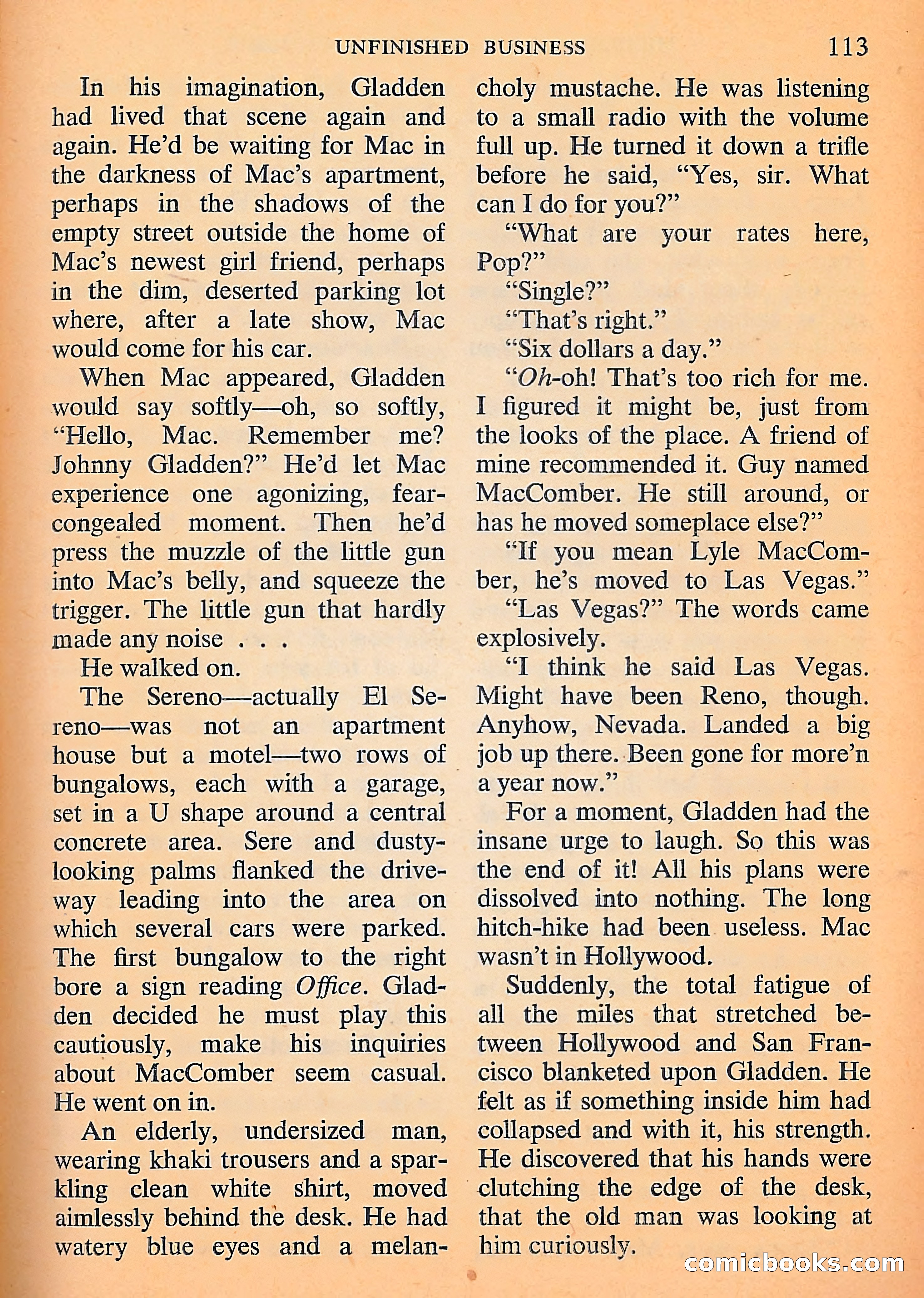 Michael Shayne Mystery Magazine, September 1956 — page 115 of 164