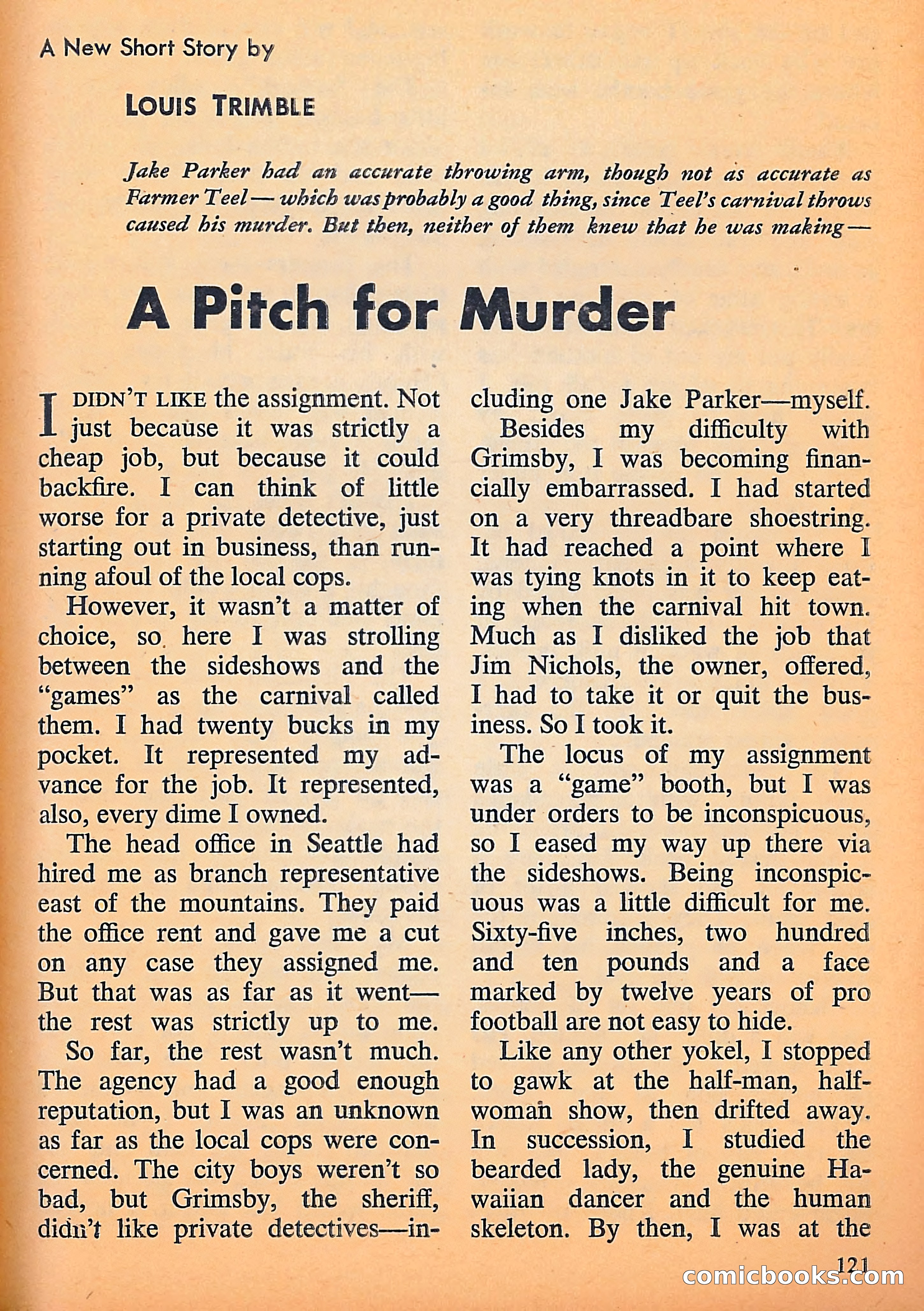Michael Shayne Mystery Magazine, September 1956 — page 123 of 164