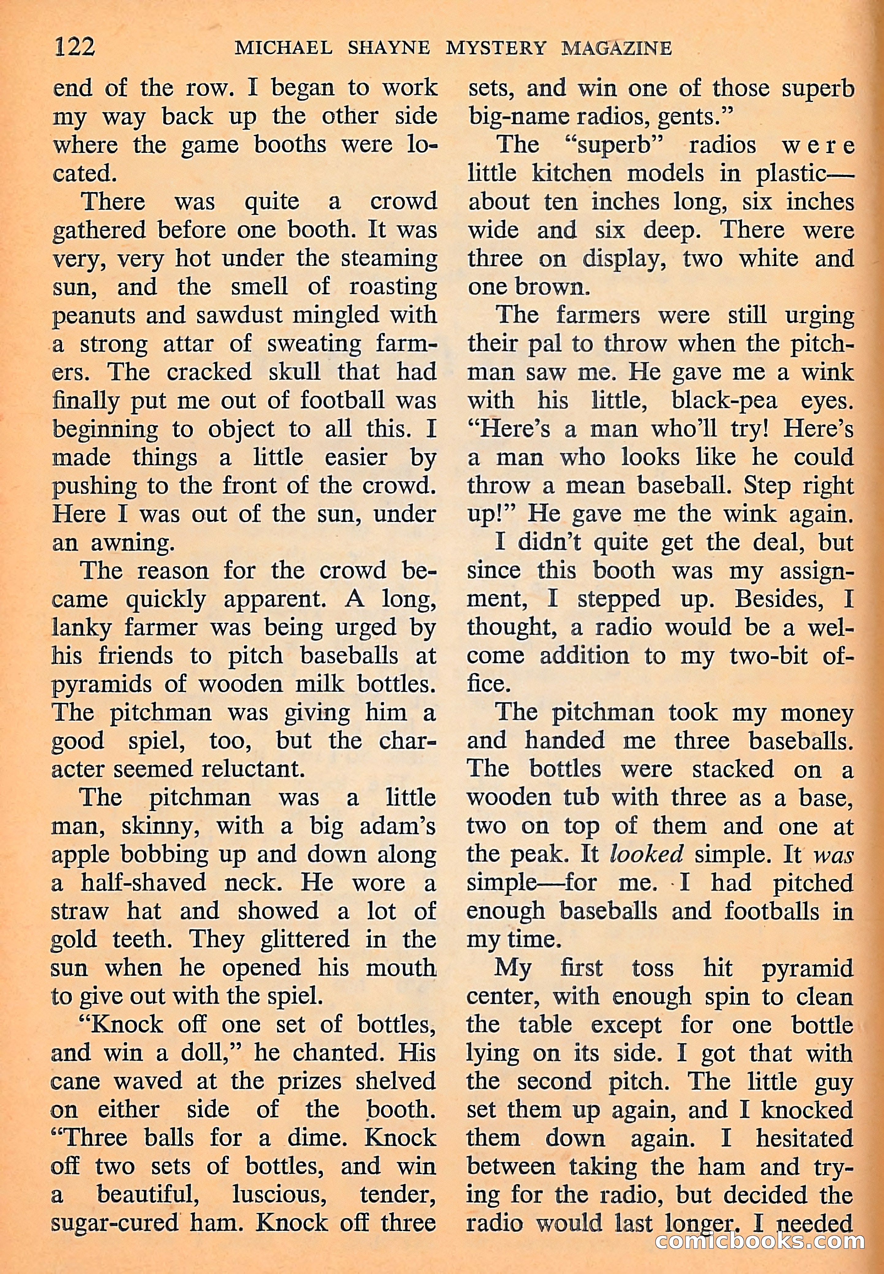 Michael Shayne Mystery Magazine, September 1956 — page 124 of 164