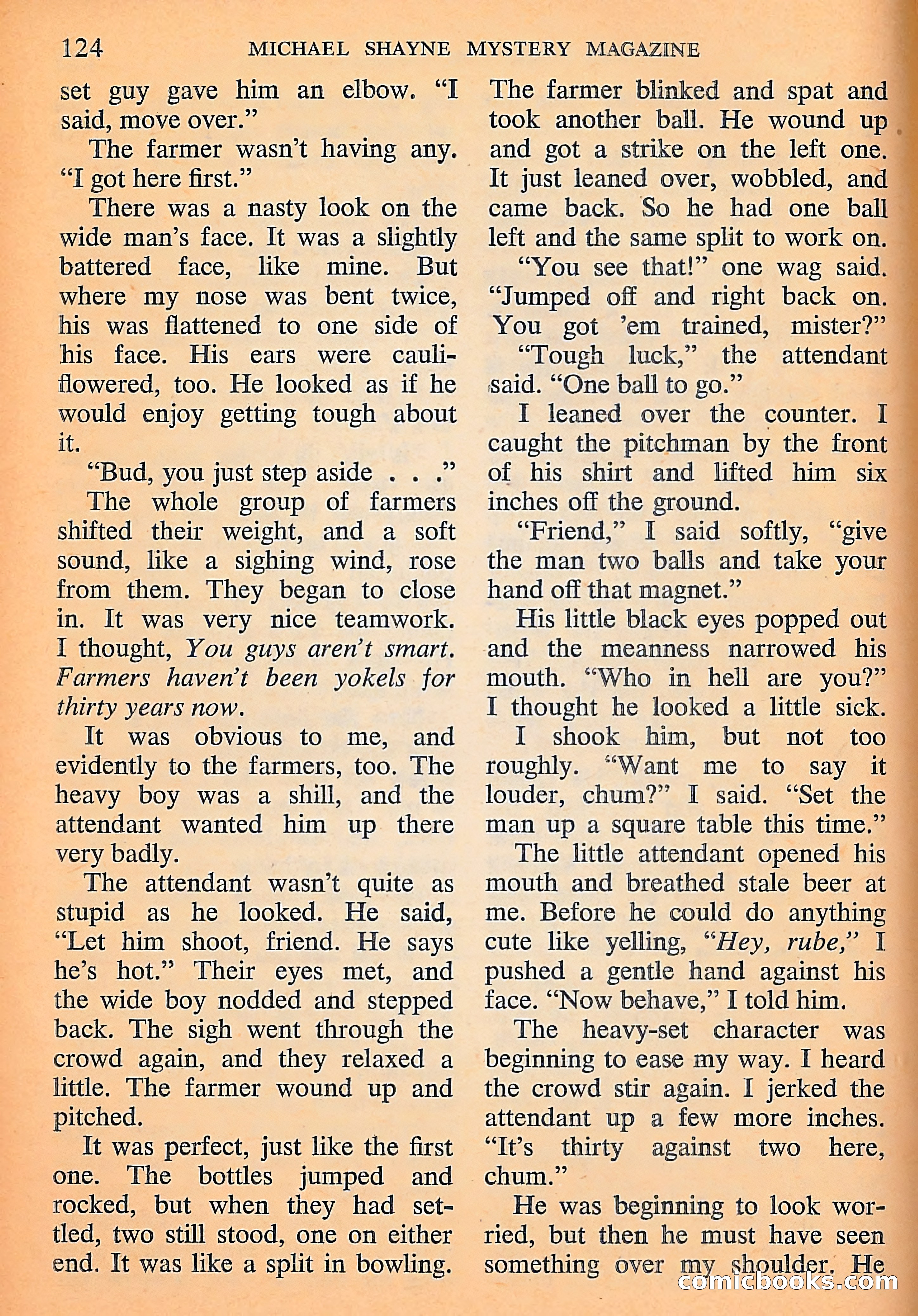 Michael Shayne Mystery Magazine, September 1956 — page 126 of 164