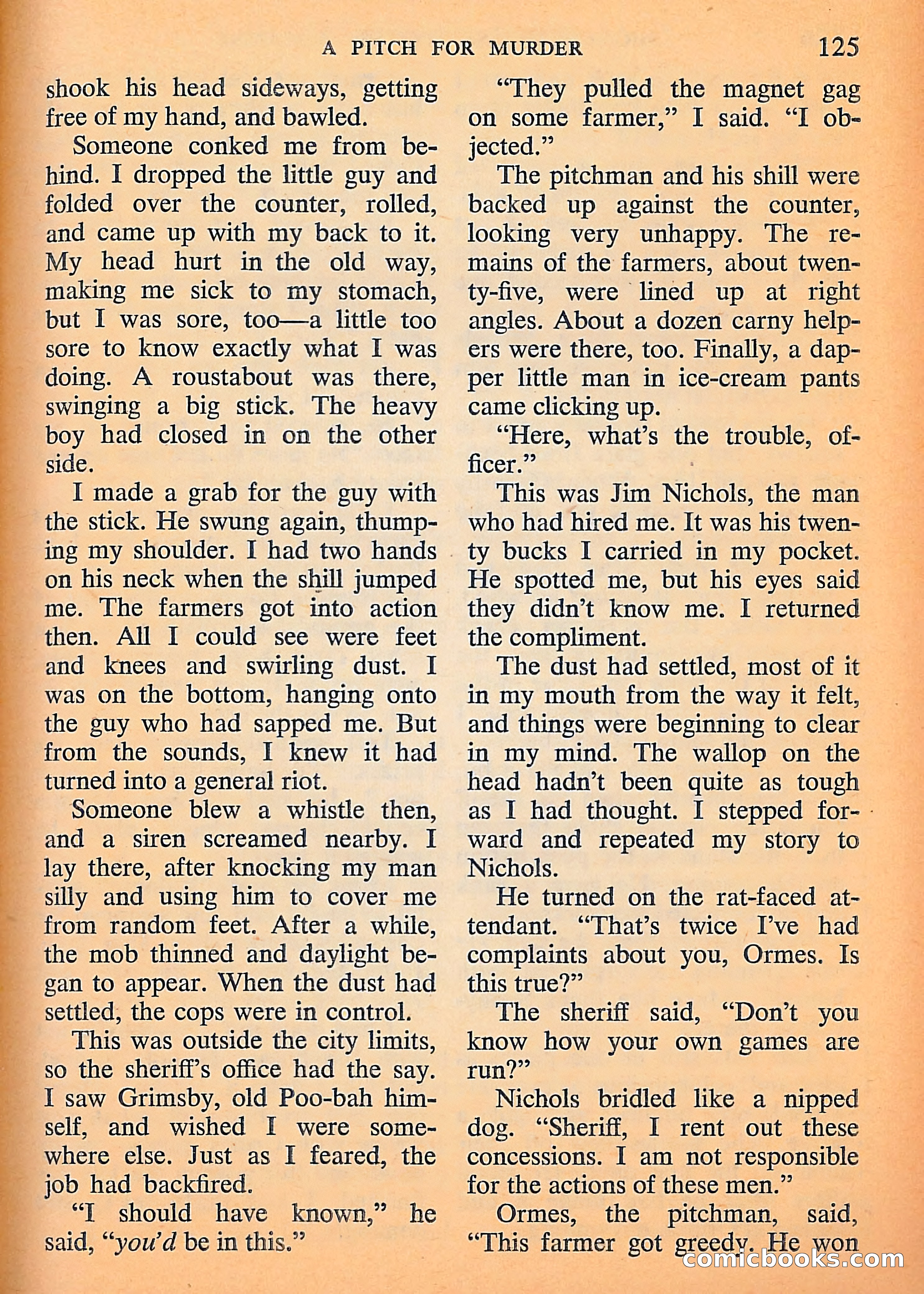 Michael Shayne Mystery Magazine, September 1956 — page 127 of 164