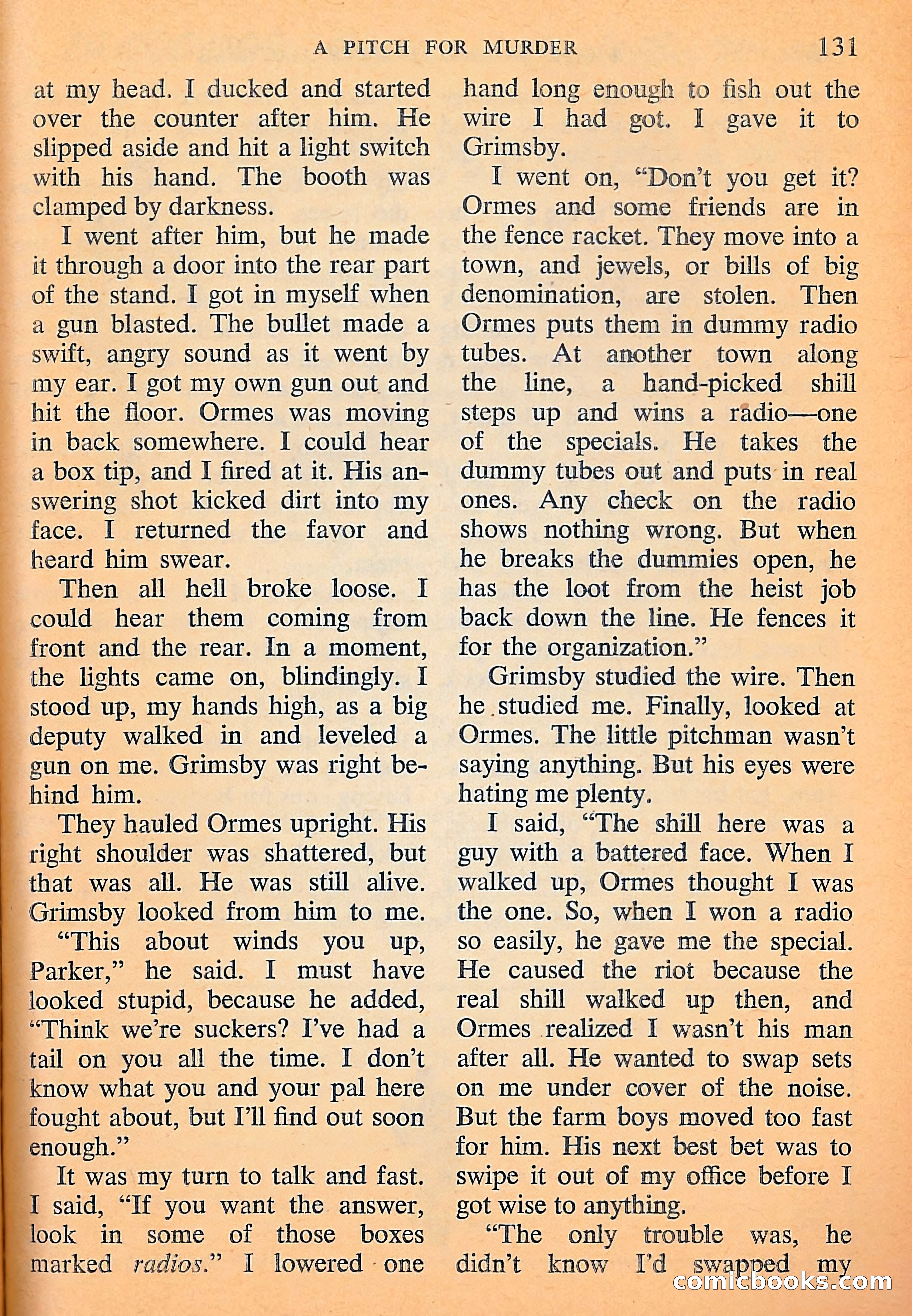 Michael Shayne Mystery Magazine, September 1956 — page 133 of 164
