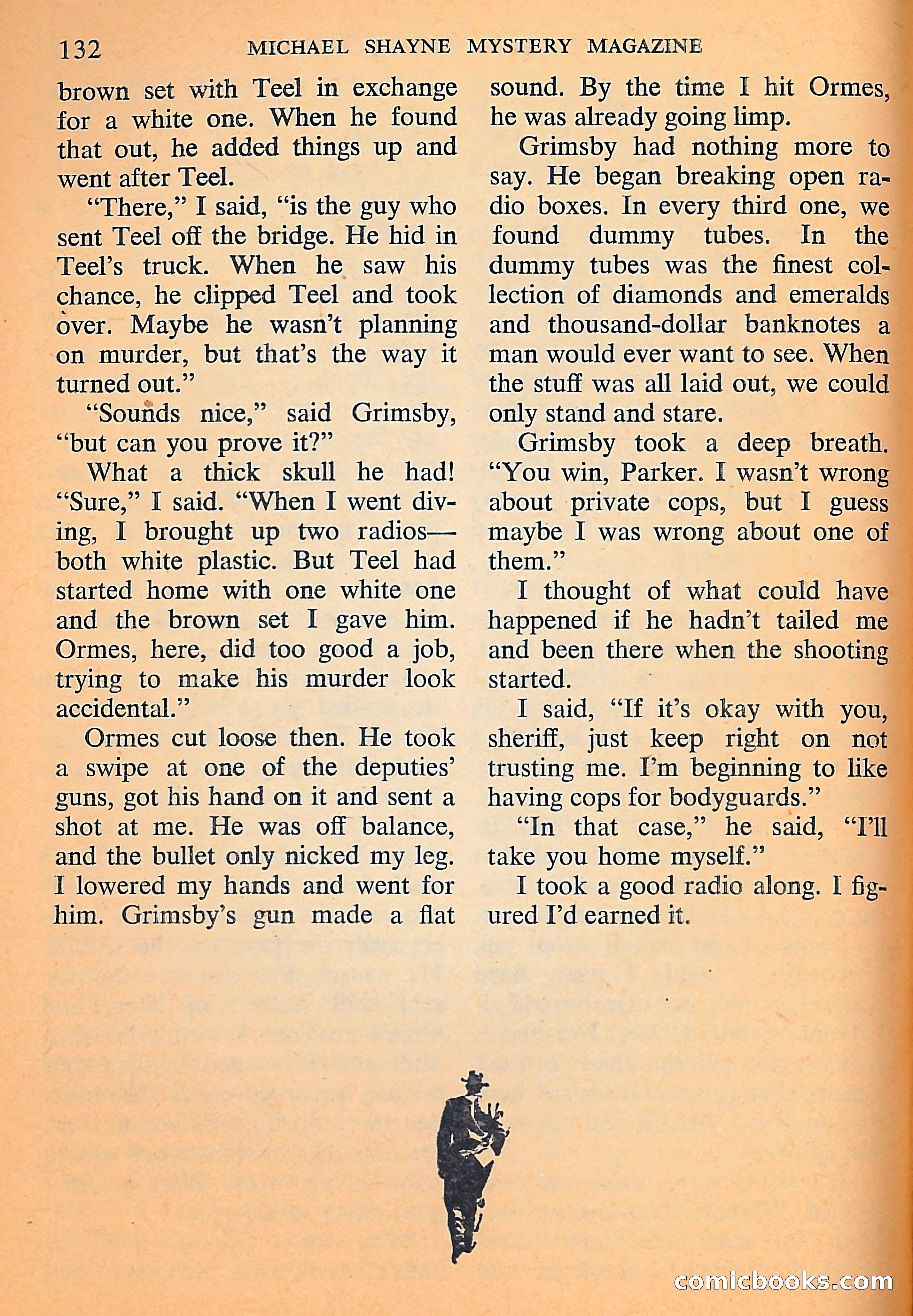 Michael Shayne Mystery Magazine, September 1956 — page 134 of 164