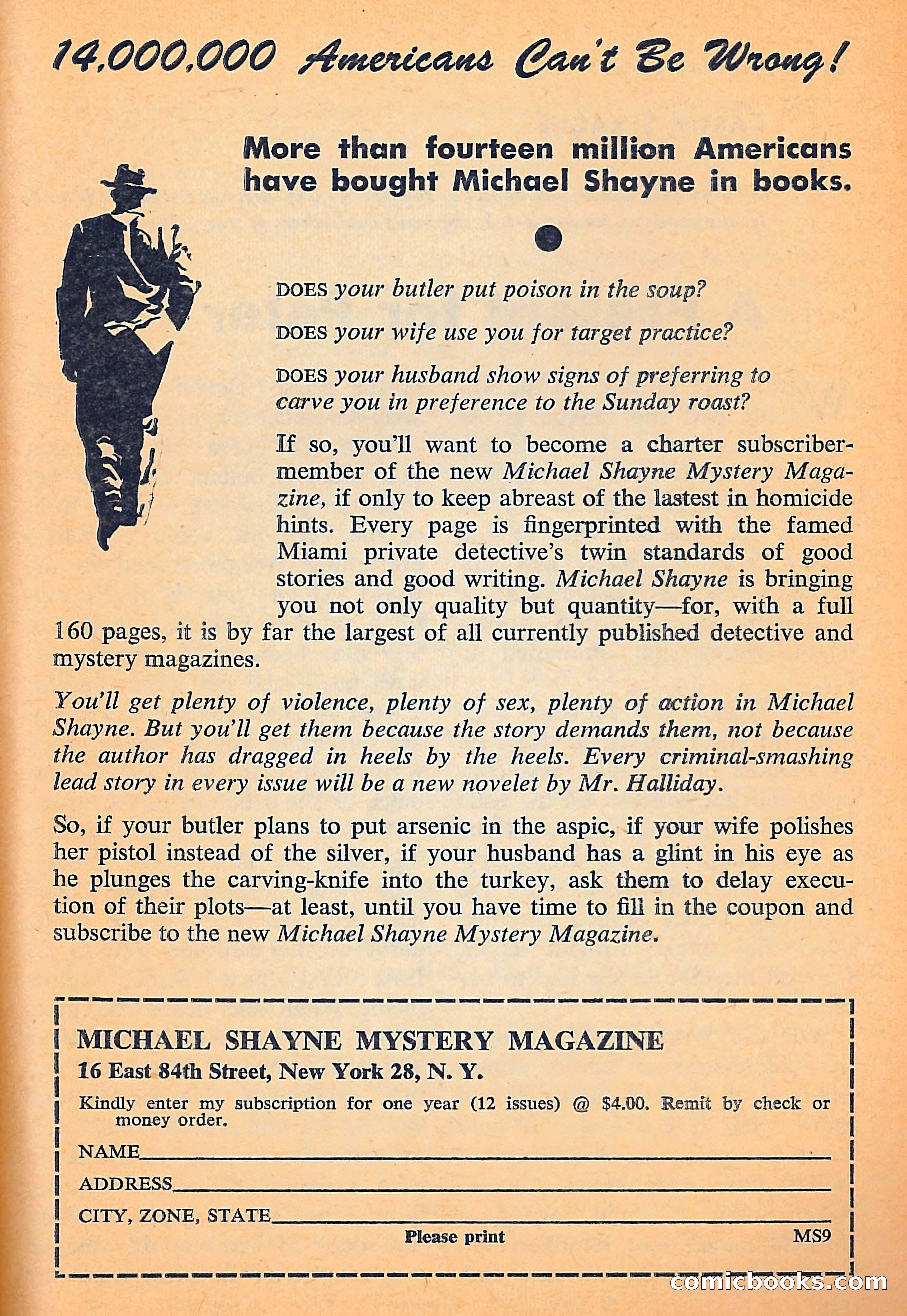 Michael Shayne Mystery Magazine, September 1956 — page 135 of 164