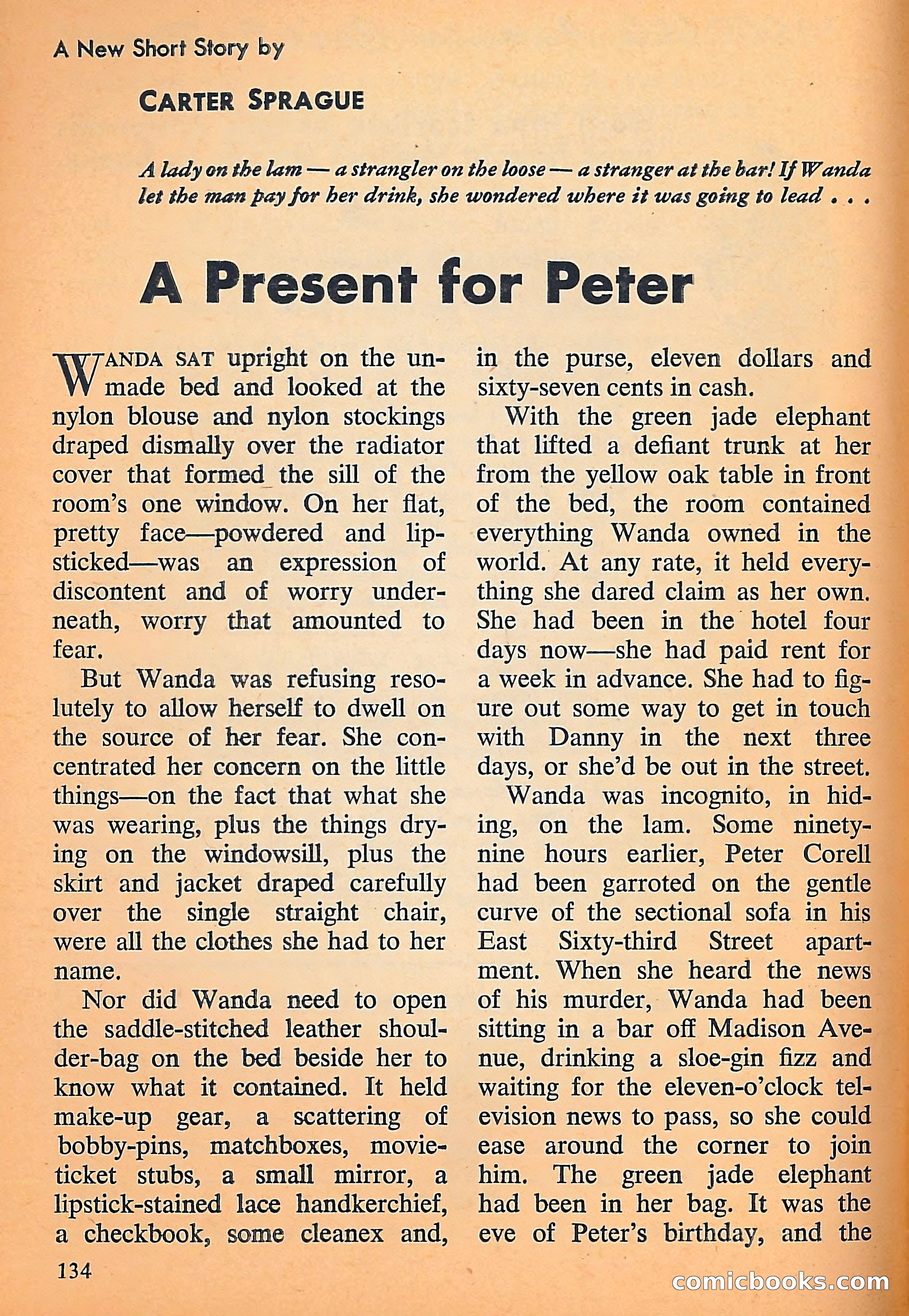 Michael Shayne Mystery Magazine, September 1956 — page 136 of 164