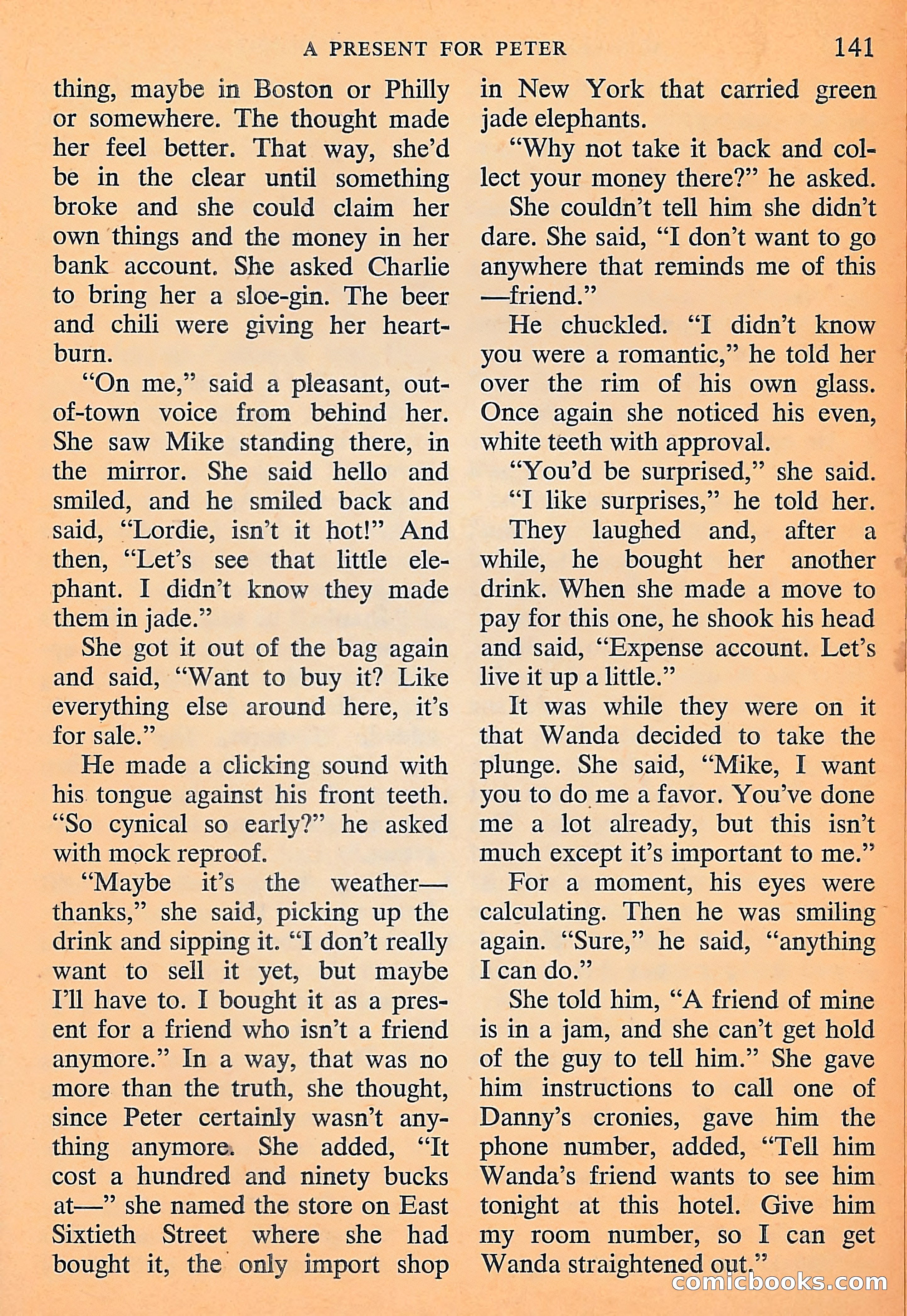 Michael Shayne Mystery Magazine, September 1956 — page 143 of 164