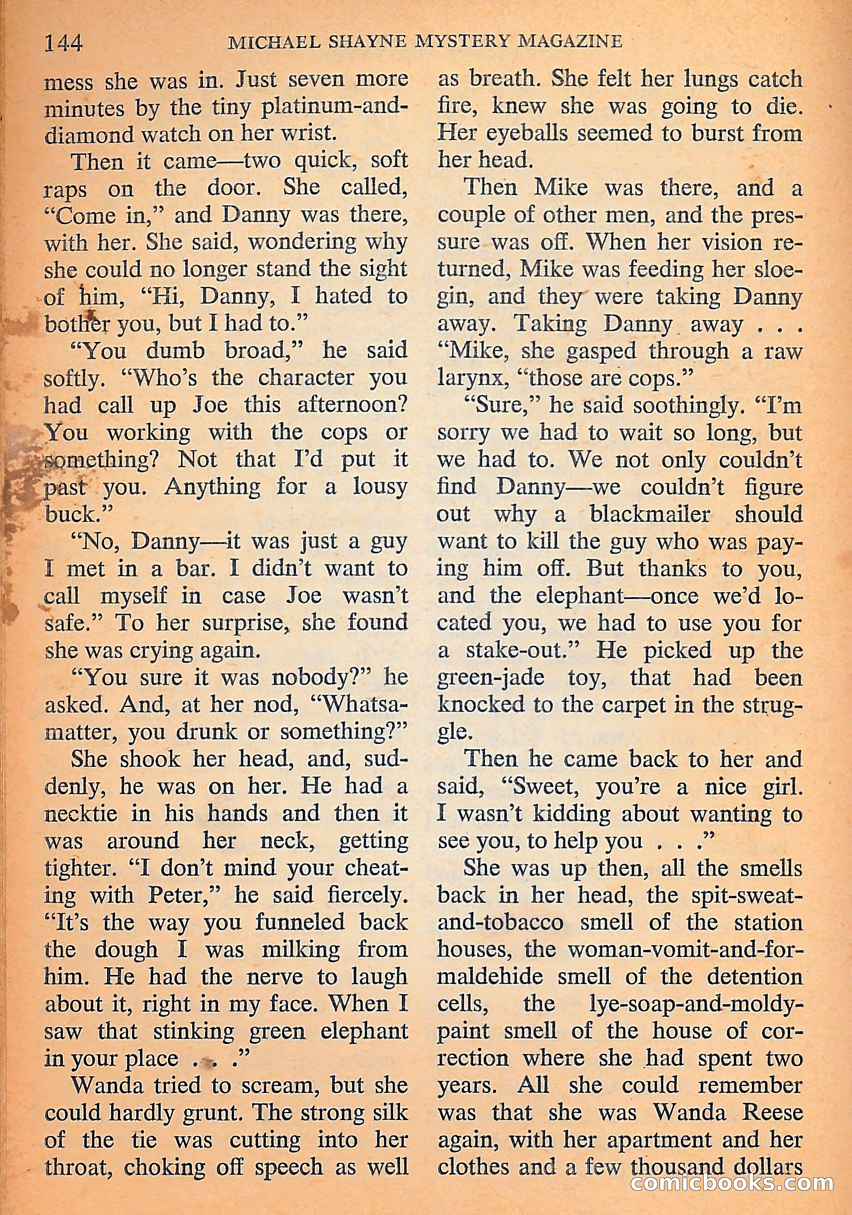Michael Shayne Mystery Magazine, September 1956 — page 146 of 164