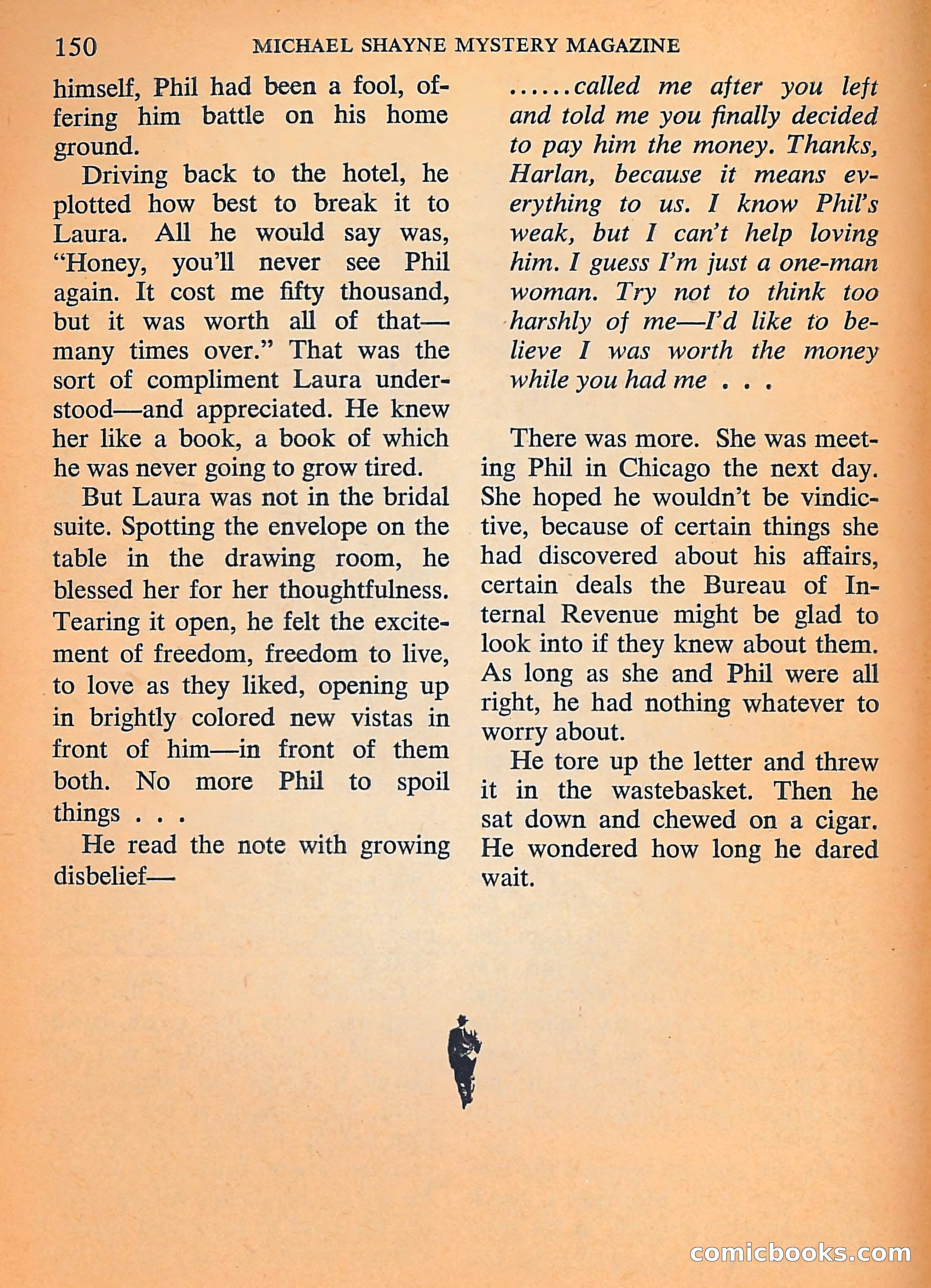 Michael Shayne Mystery Magazine, September 1956 — page 152 of 164