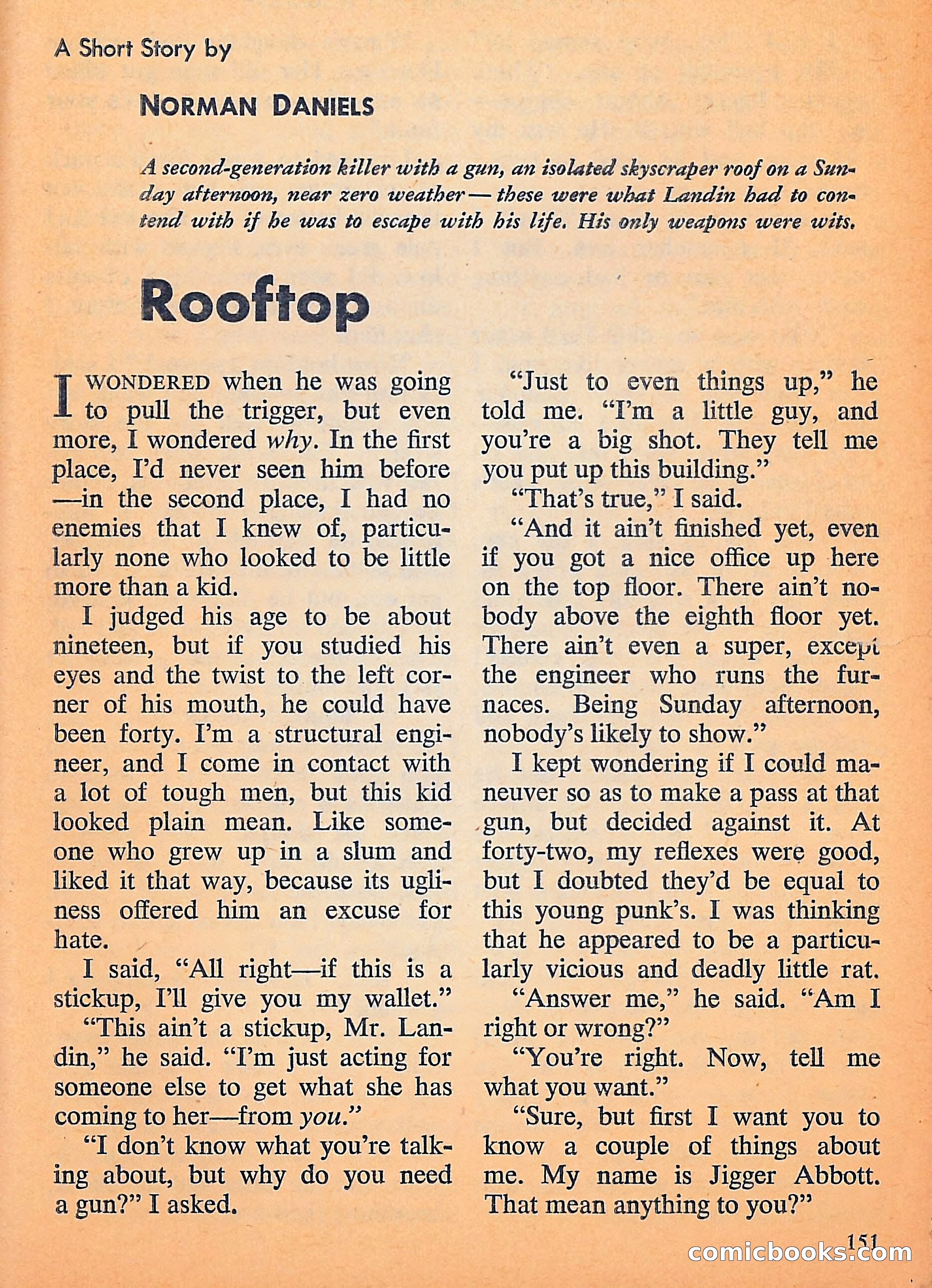 Michael Shayne Mystery Magazine, September 1956 — page 153 of 164