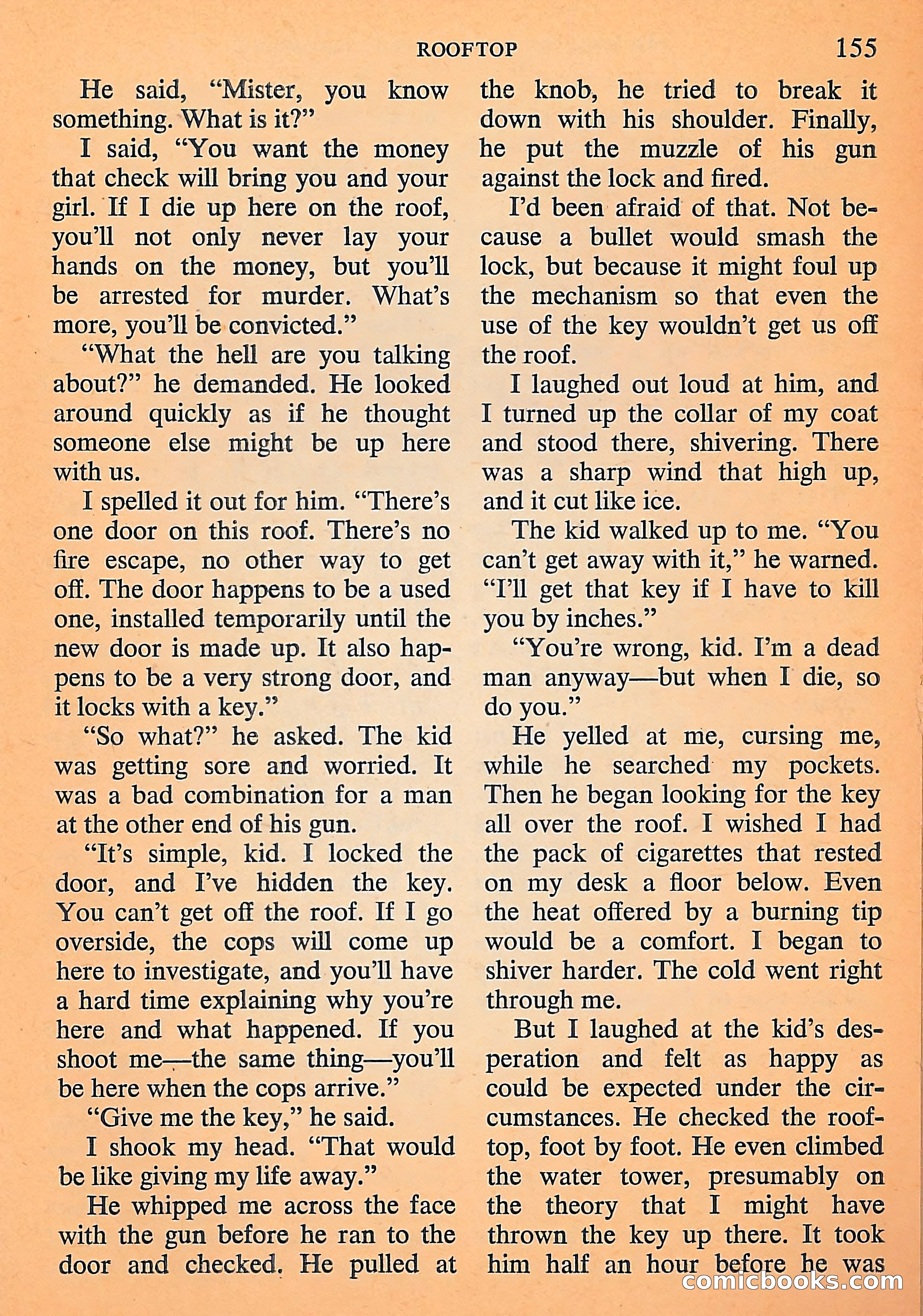 Michael Shayne Mystery Magazine, September 1956 — page 157 of 164