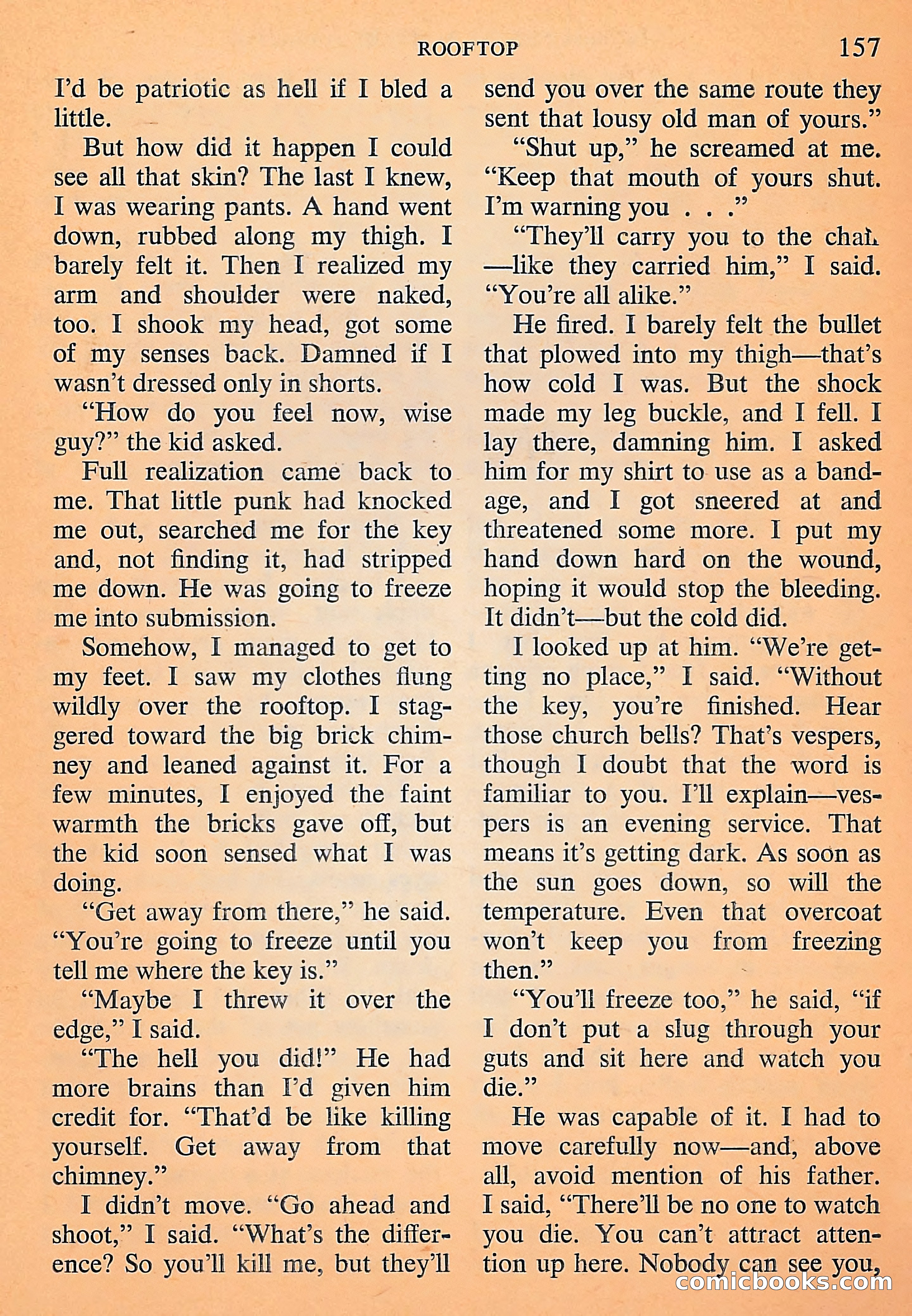 Michael Shayne Mystery Magazine, September 1956 — page 159 of 164