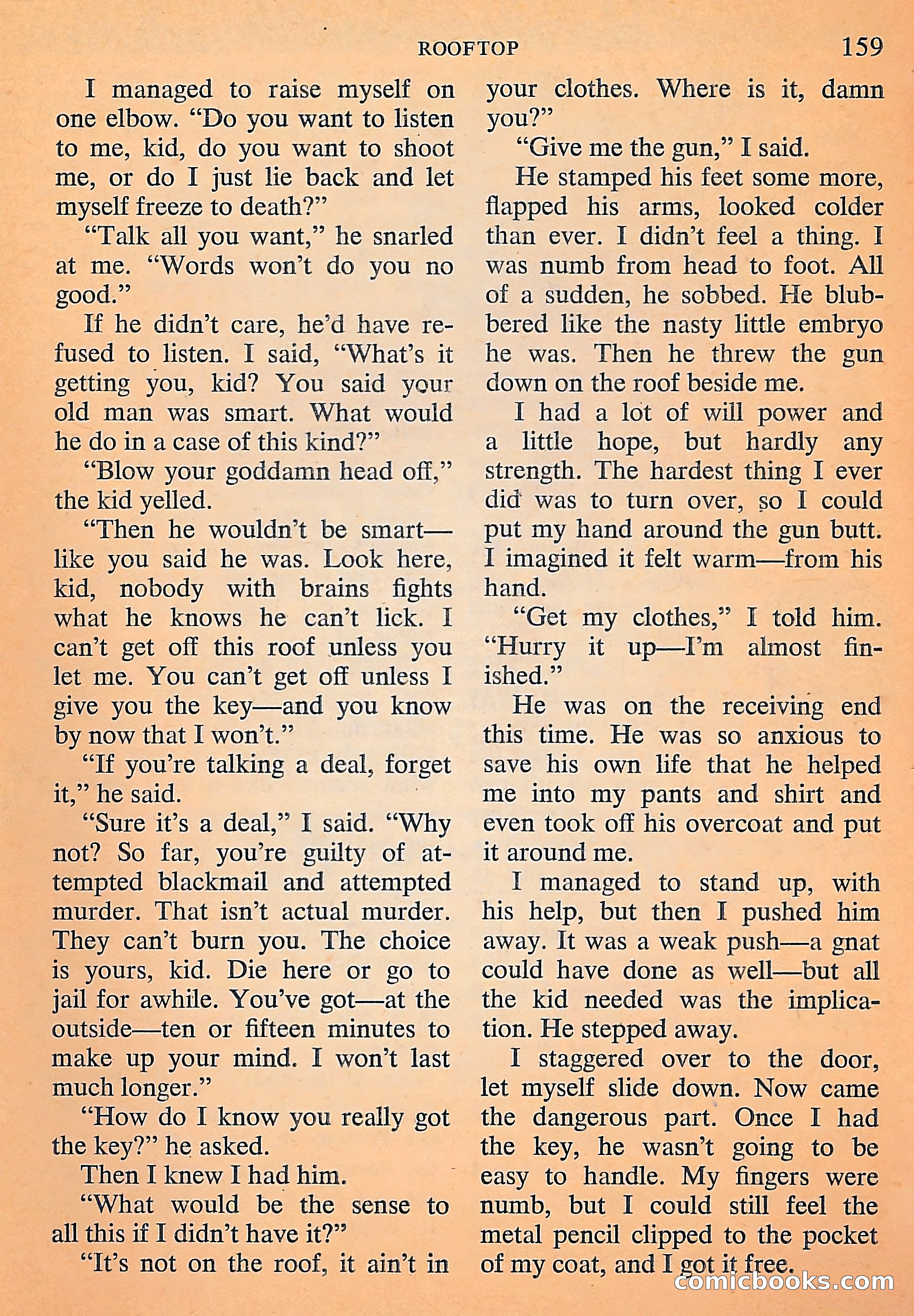 Michael Shayne Mystery Magazine, September 1956 — page 161 of 164