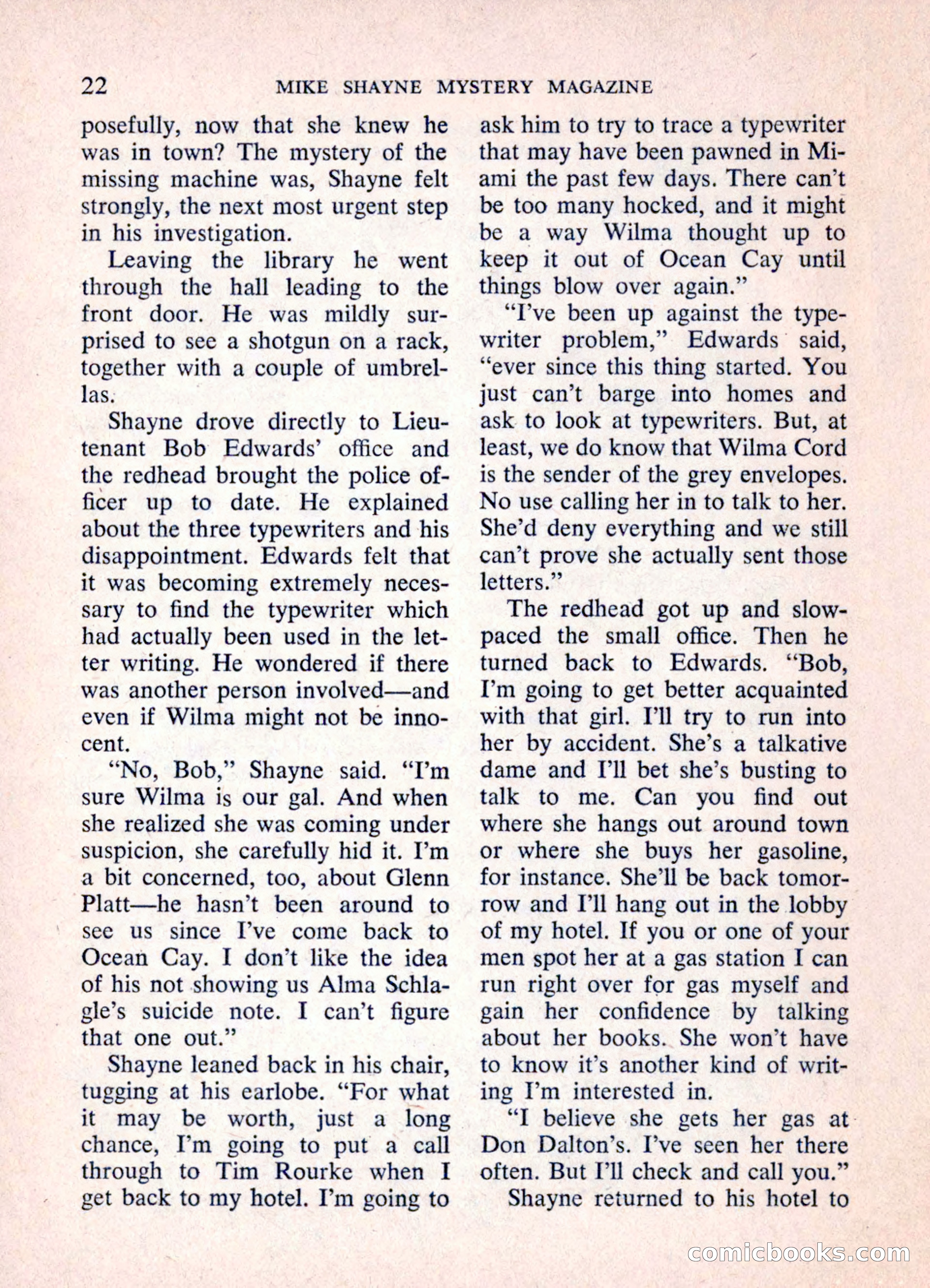 Mike Shayne Mystery Magazine, June 1962 — page 24 of 132