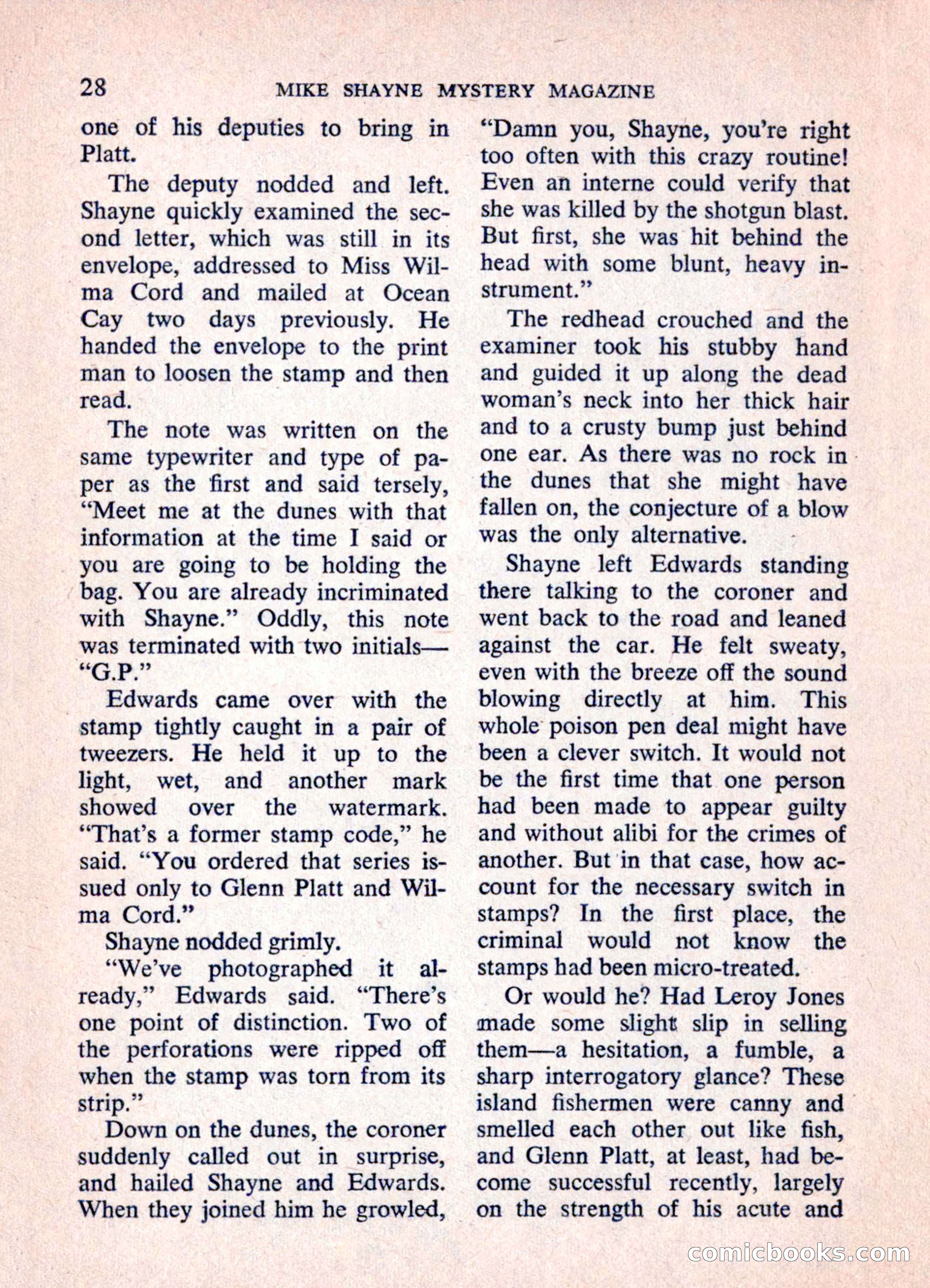 Mike Shayne Mystery Magazine, June 1962 — page 30 of 132