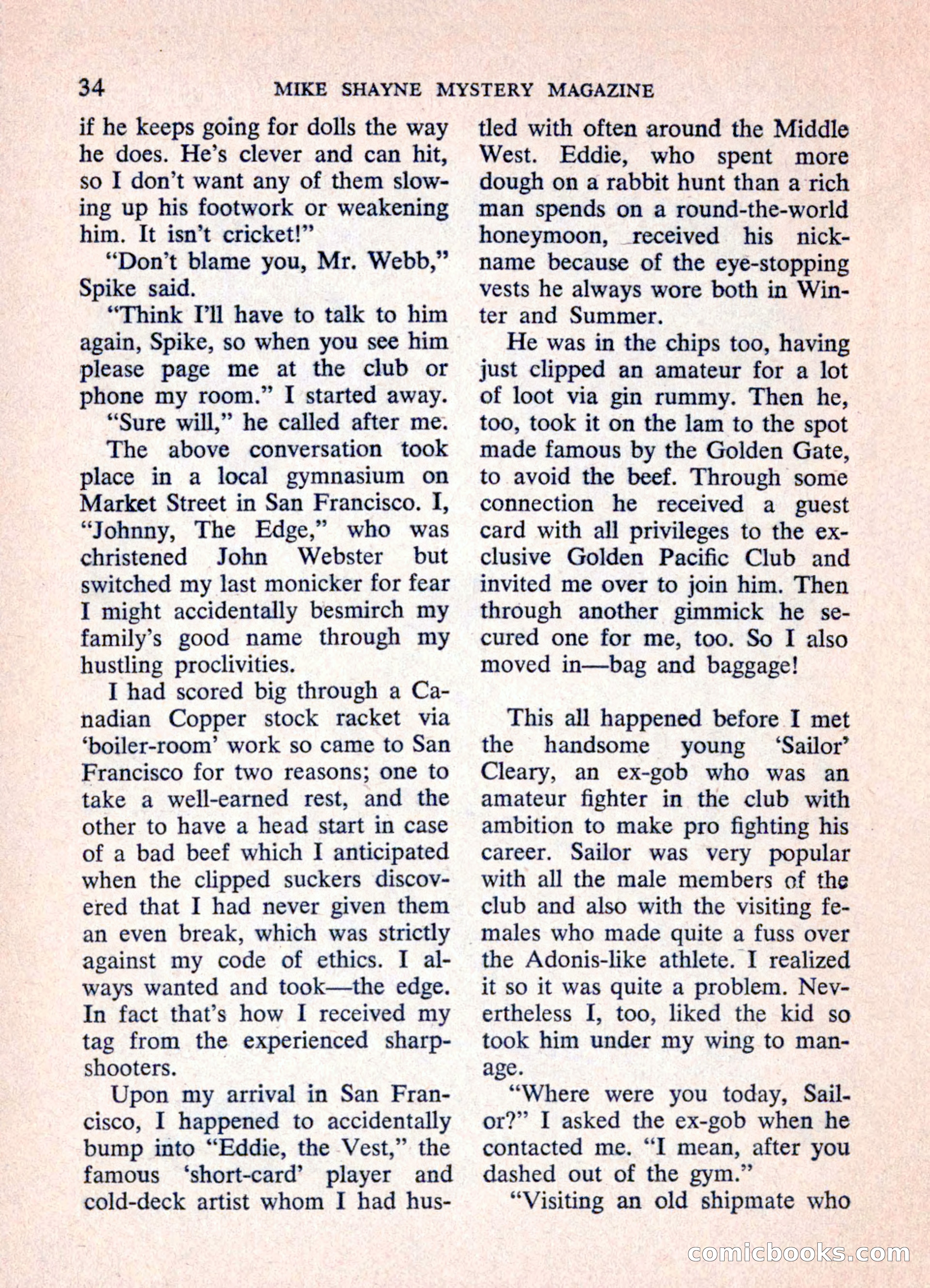 Mike Shayne Mystery Magazine, June 1962 — page 36 of 132
