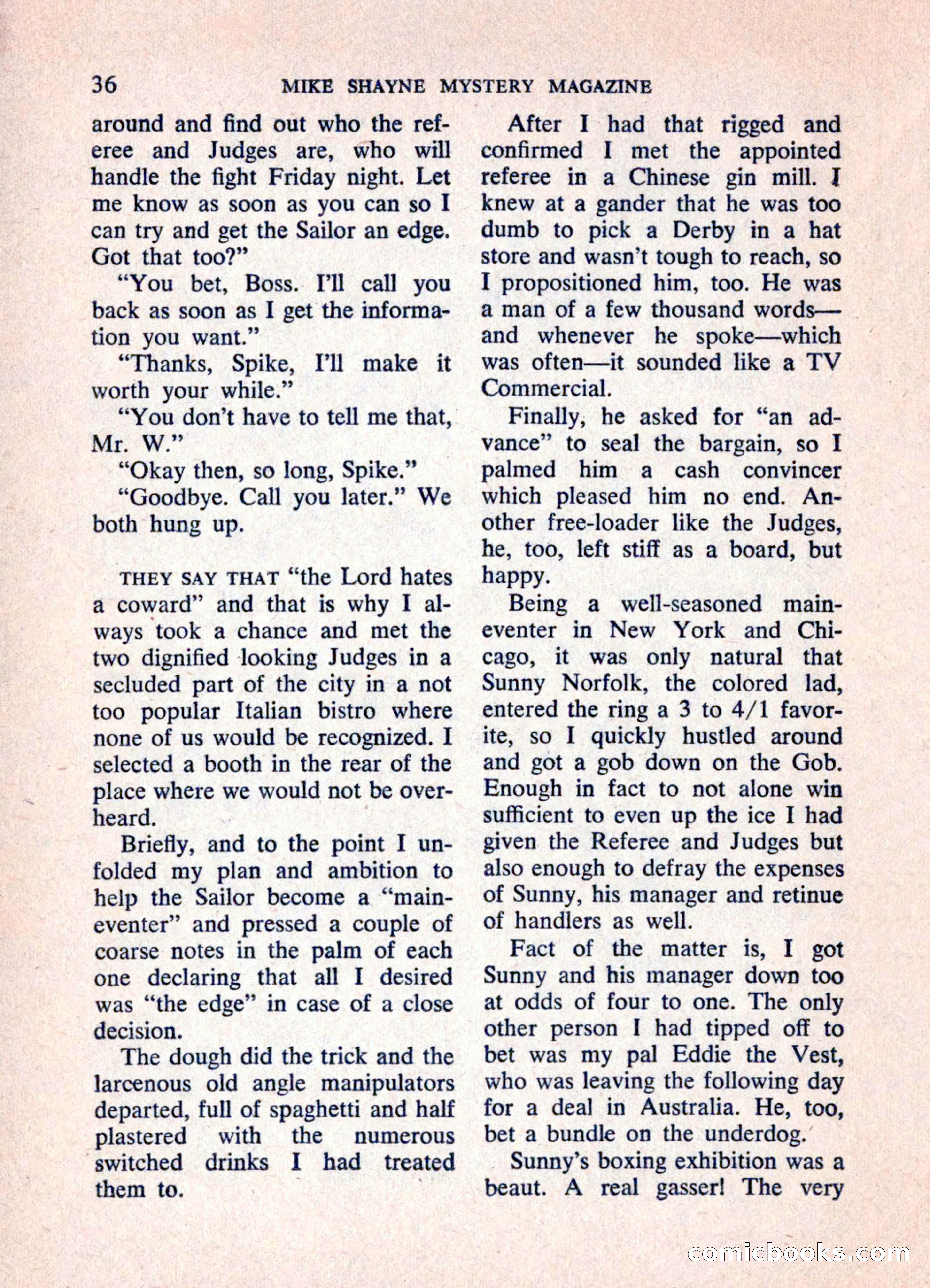 Mike Shayne Mystery Magazine, June 1962 — page 38 of 132