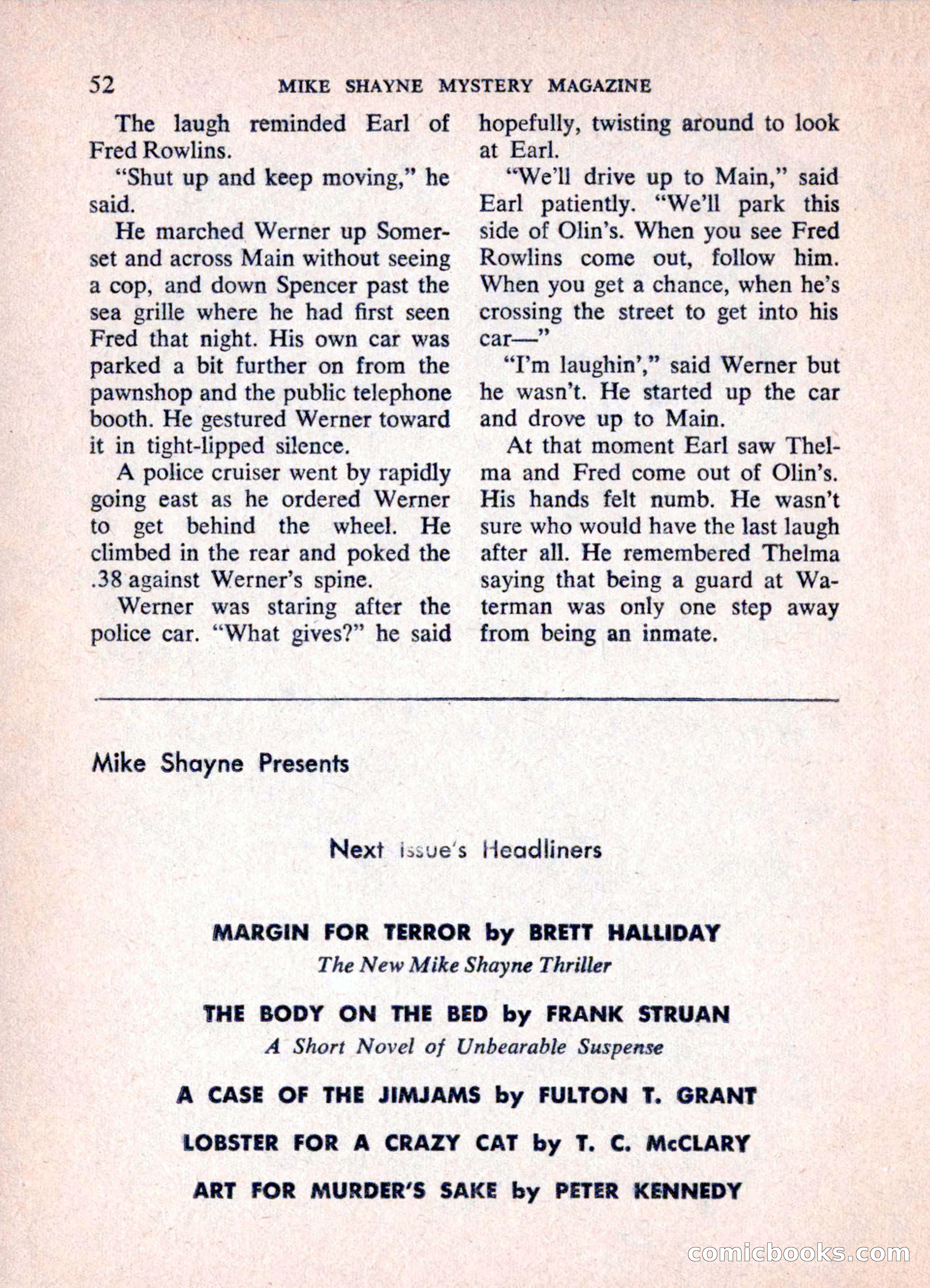 Mike Shayne Mystery Magazine, June 1962 — page 54 of 132