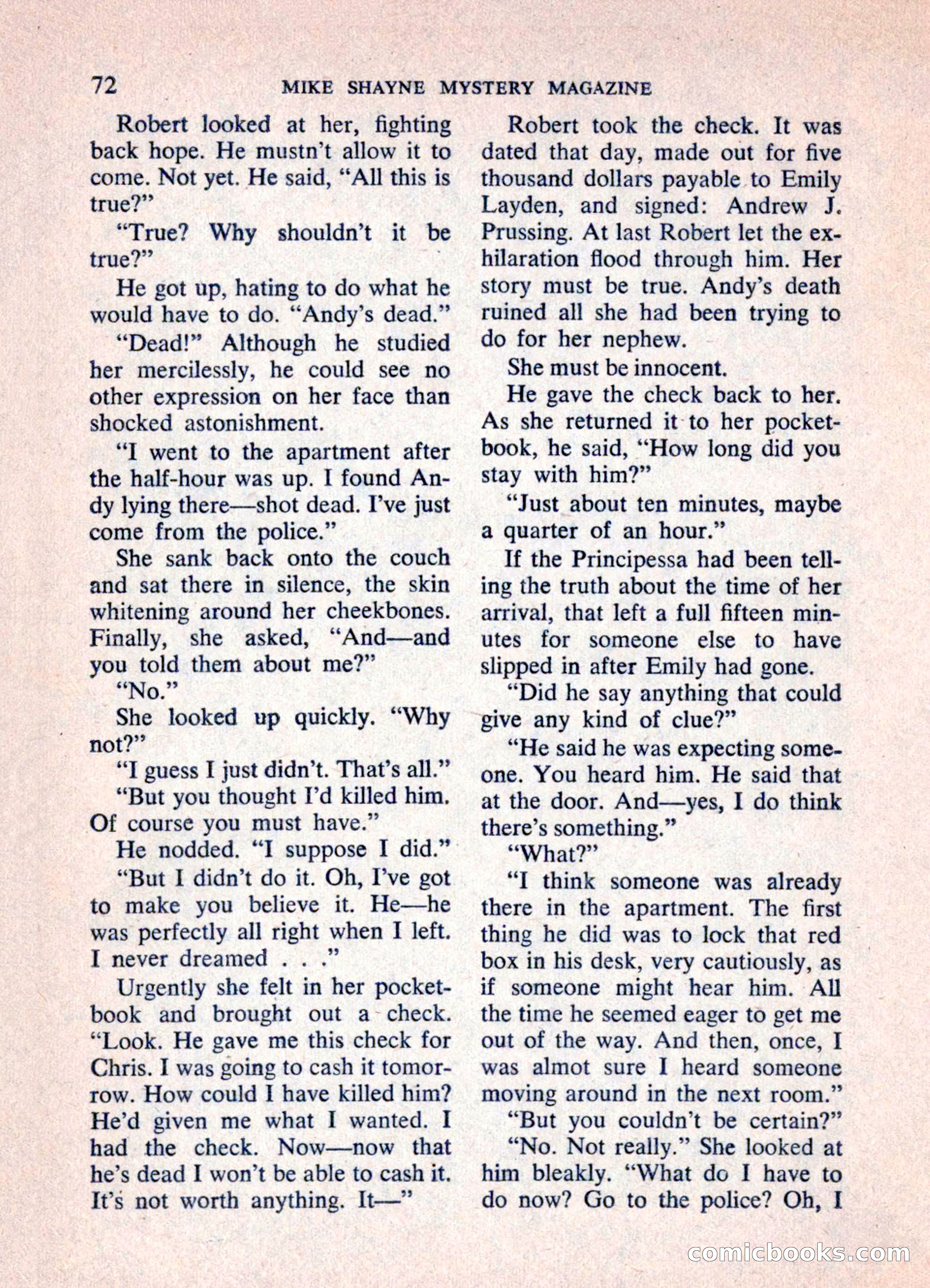 Mike Shayne Mystery Magazine, June 1962 — page 74 of 132