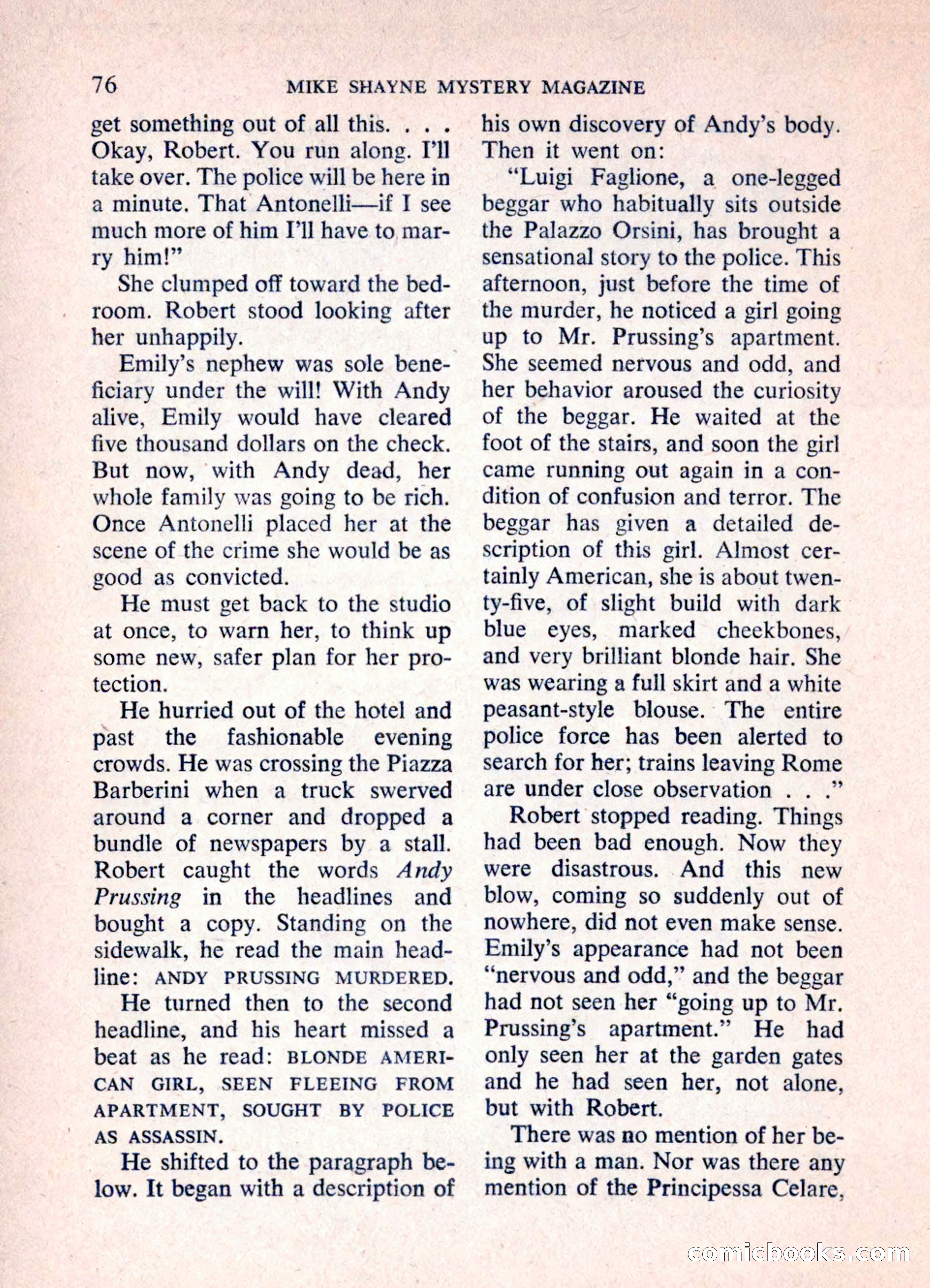 Mike Shayne Mystery Magazine, June 1962 — page 78 of 132