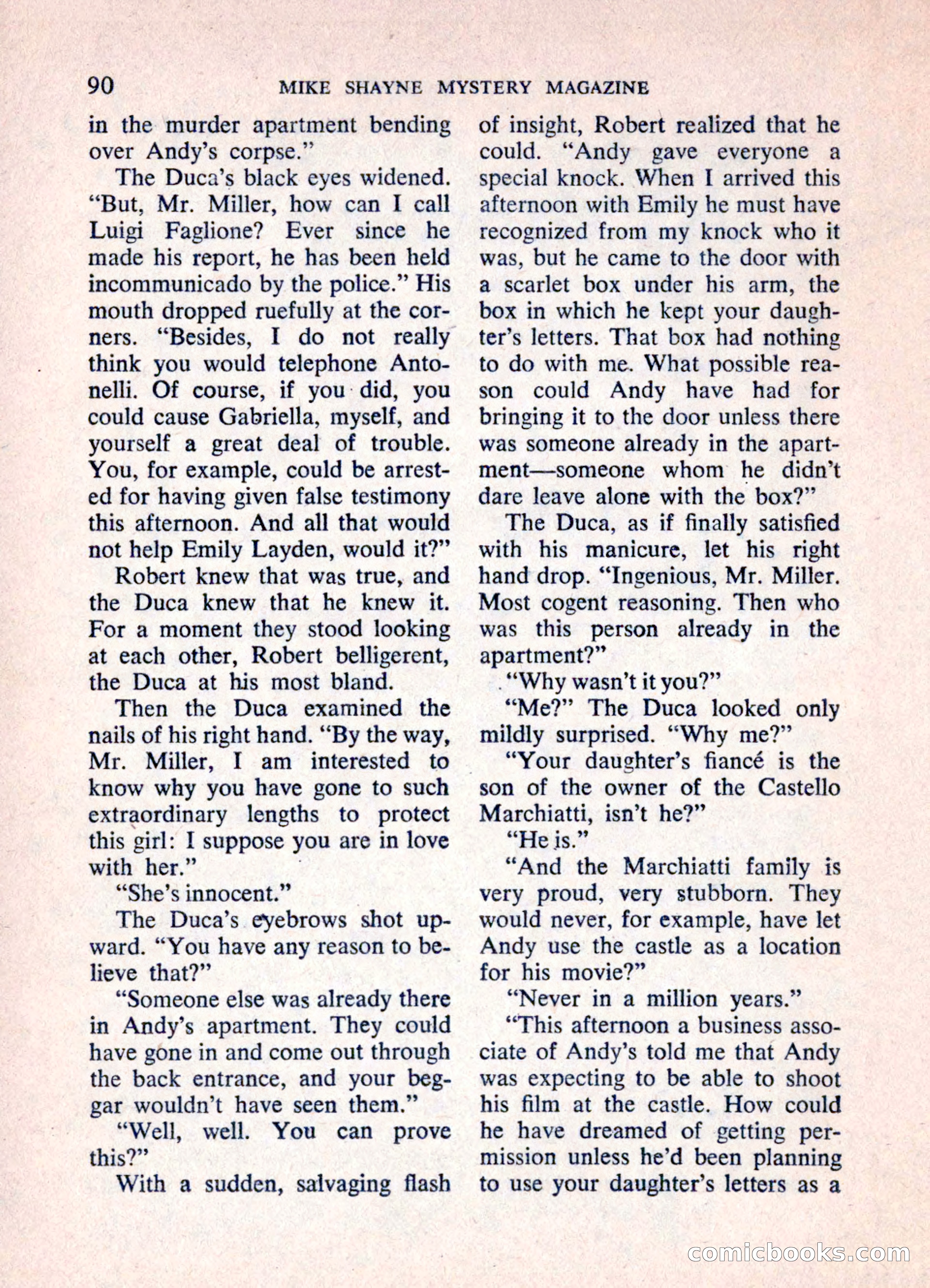Mike Shayne Mystery Magazine, June 1962 — page 92 of 132