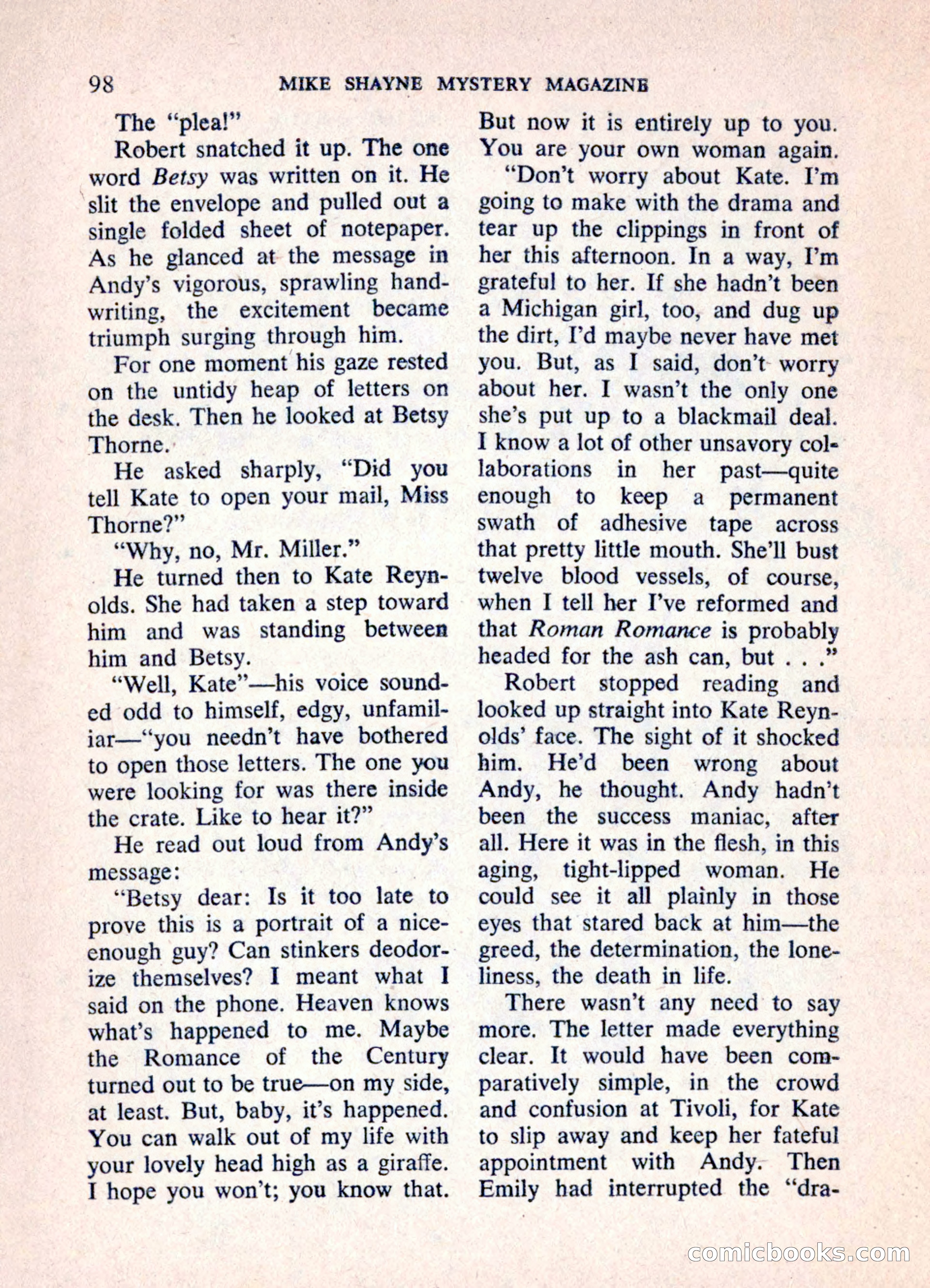 Mike Shayne Mystery Magazine, June 1962 — page 100 of 132