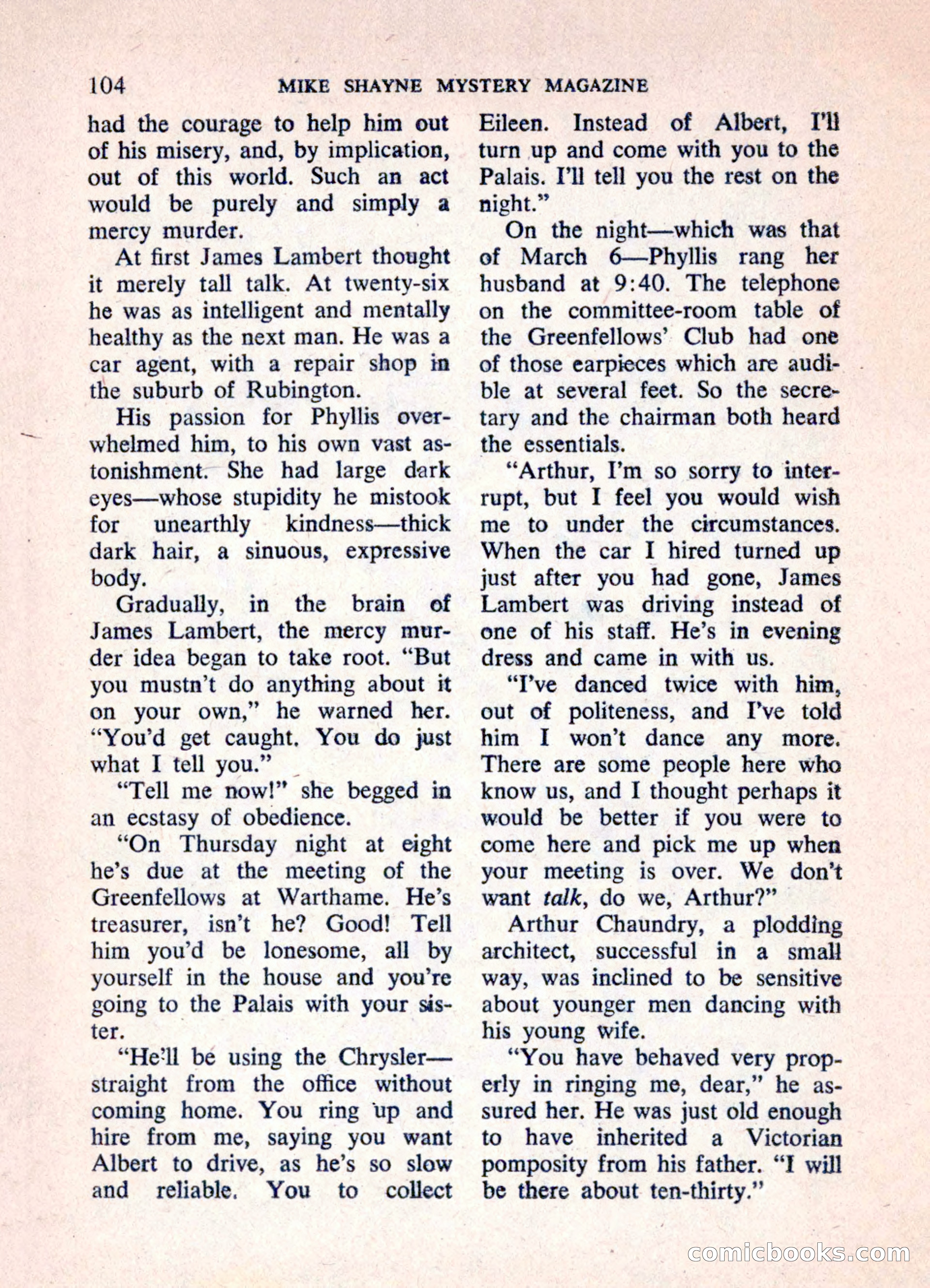 Mike Shayne Mystery Magazine, June 1962 — page 106 of 132