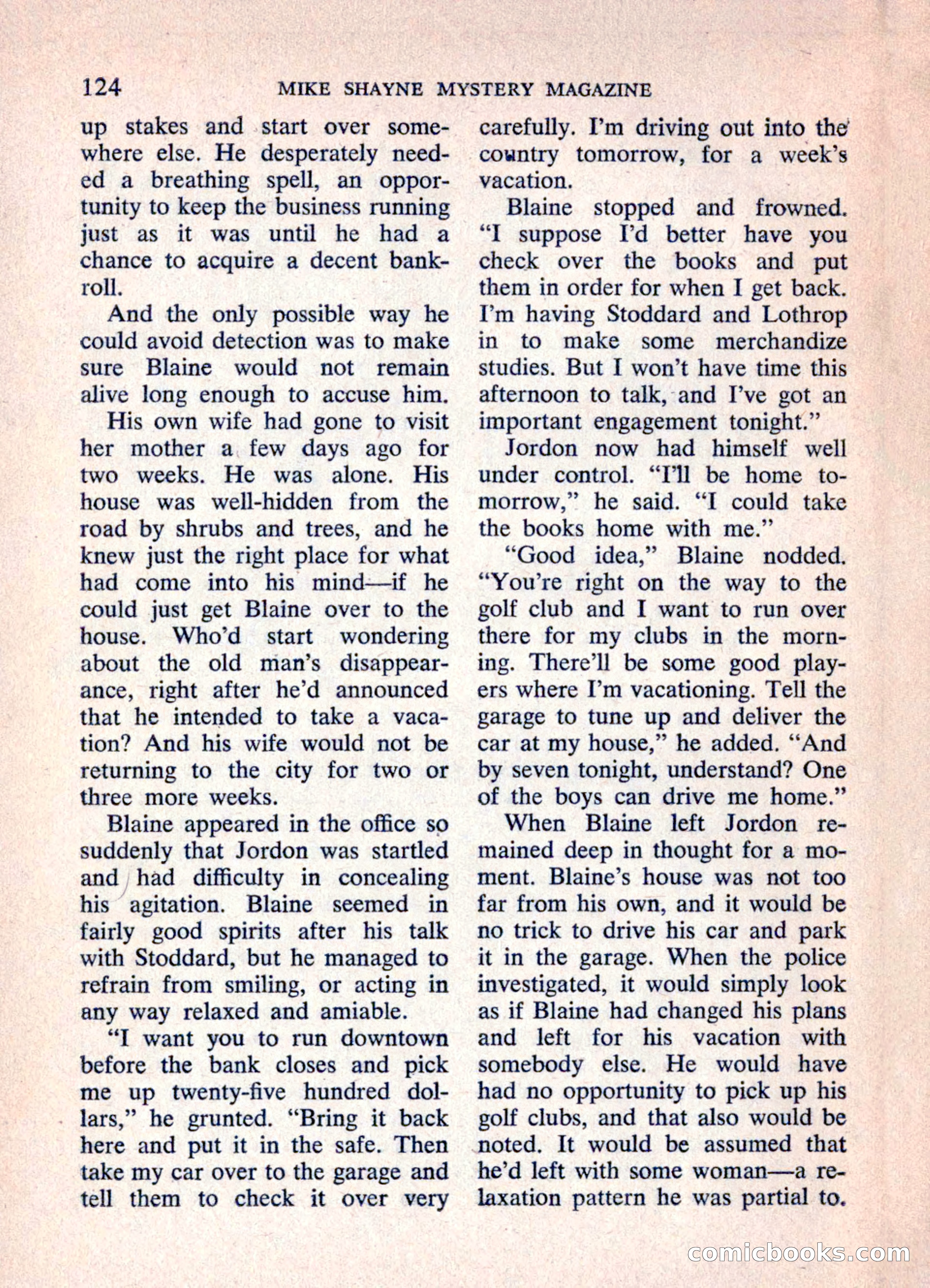 Mike Shayne Mystery Magazine, June 1962 — page 126 of 132