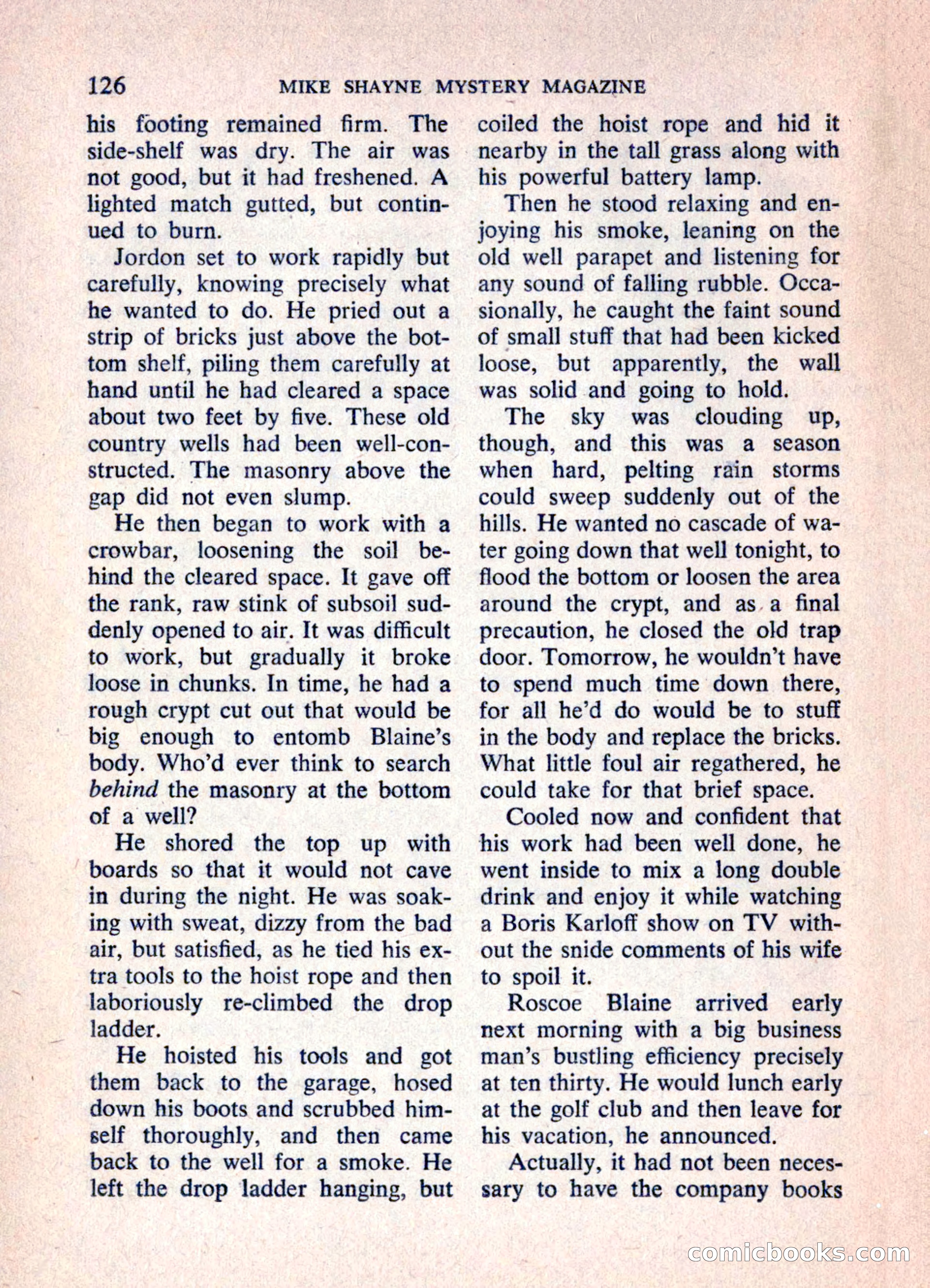 Mike Shayne Mystery Magazine, June 1962 — page 128 of 132