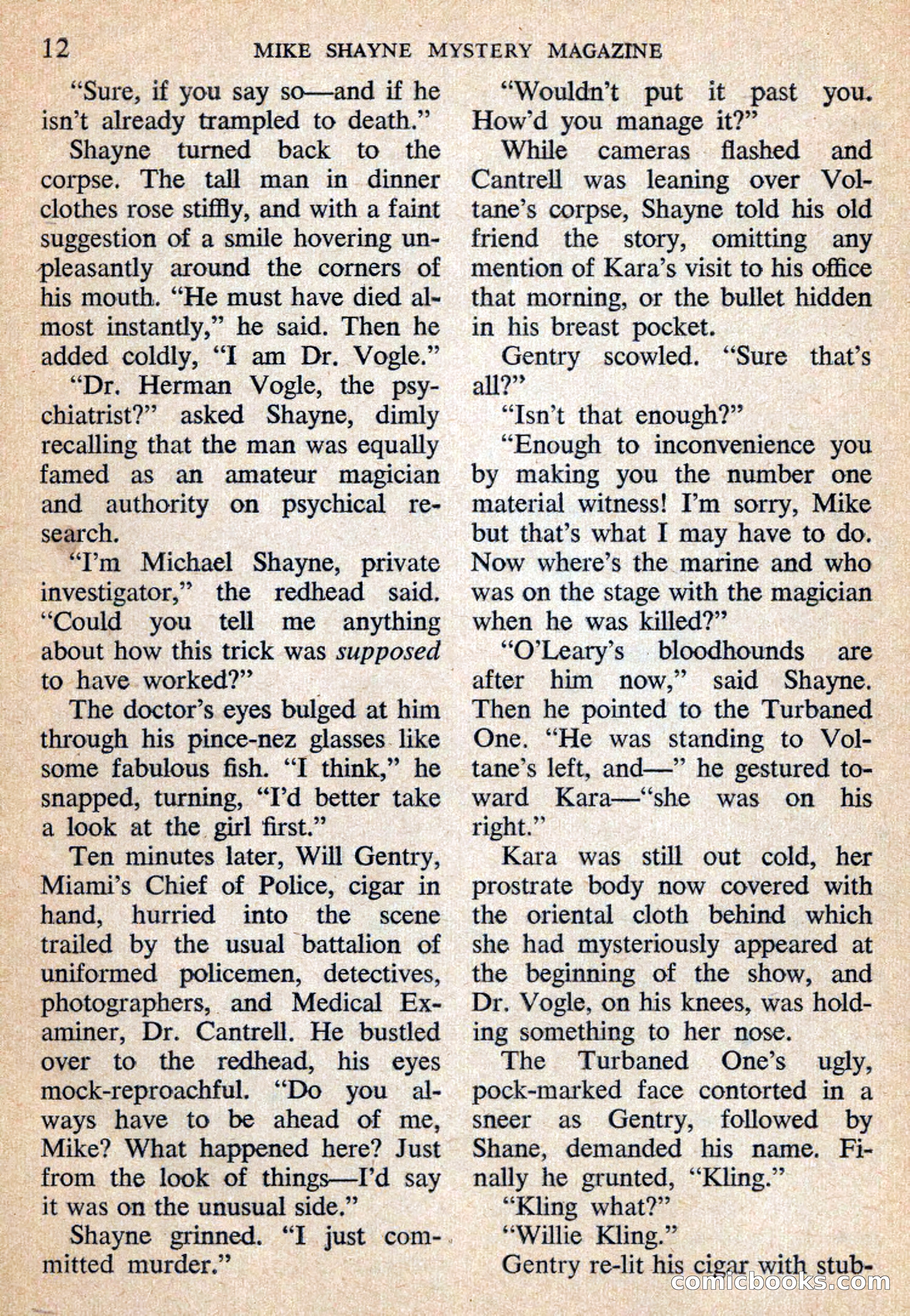 Mike Shayne Mystery Magazine, July 1959 — page 14 of 132
