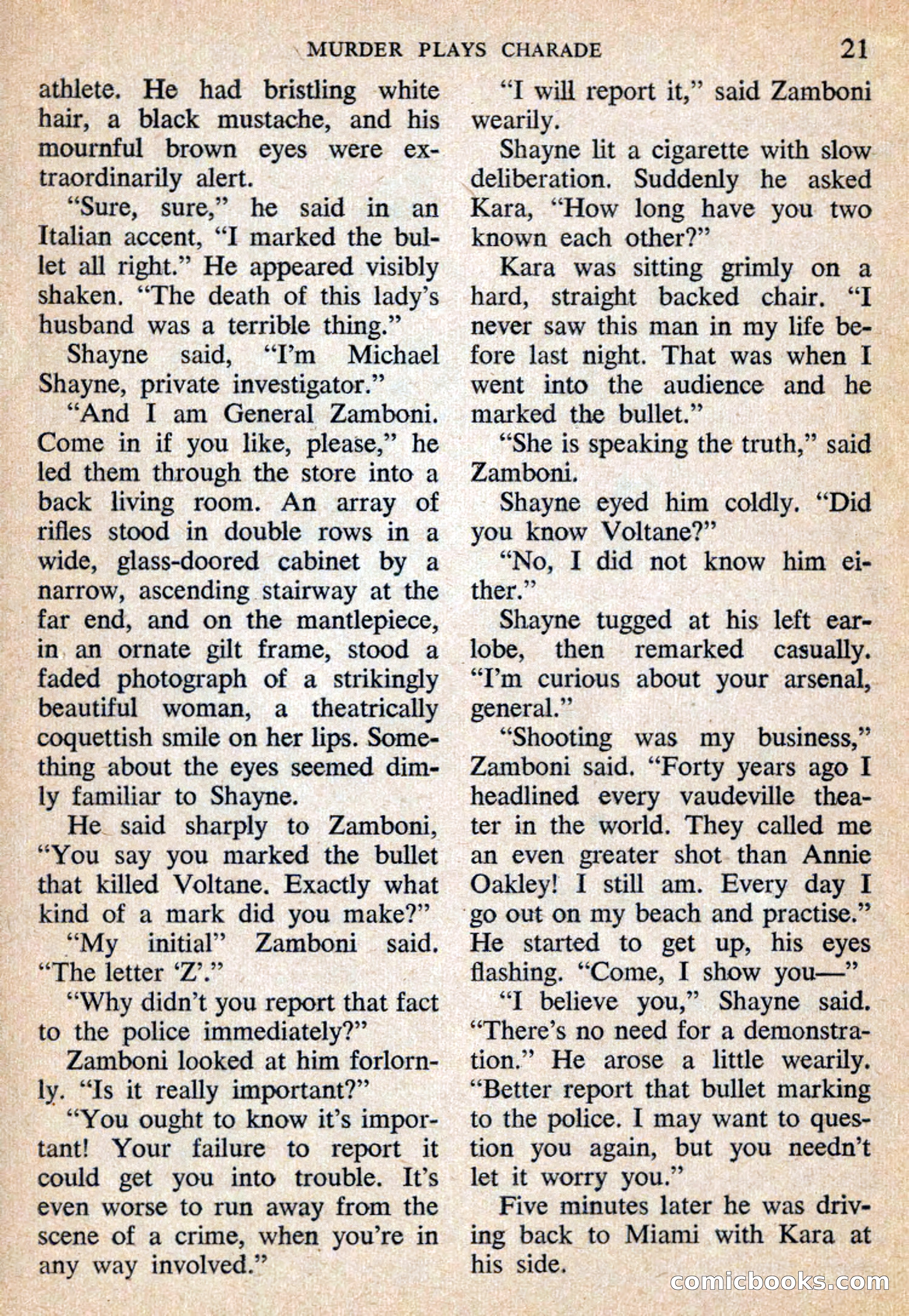 Mike Shayne Mystery Magazine, July 1959 — page 23 of 132
