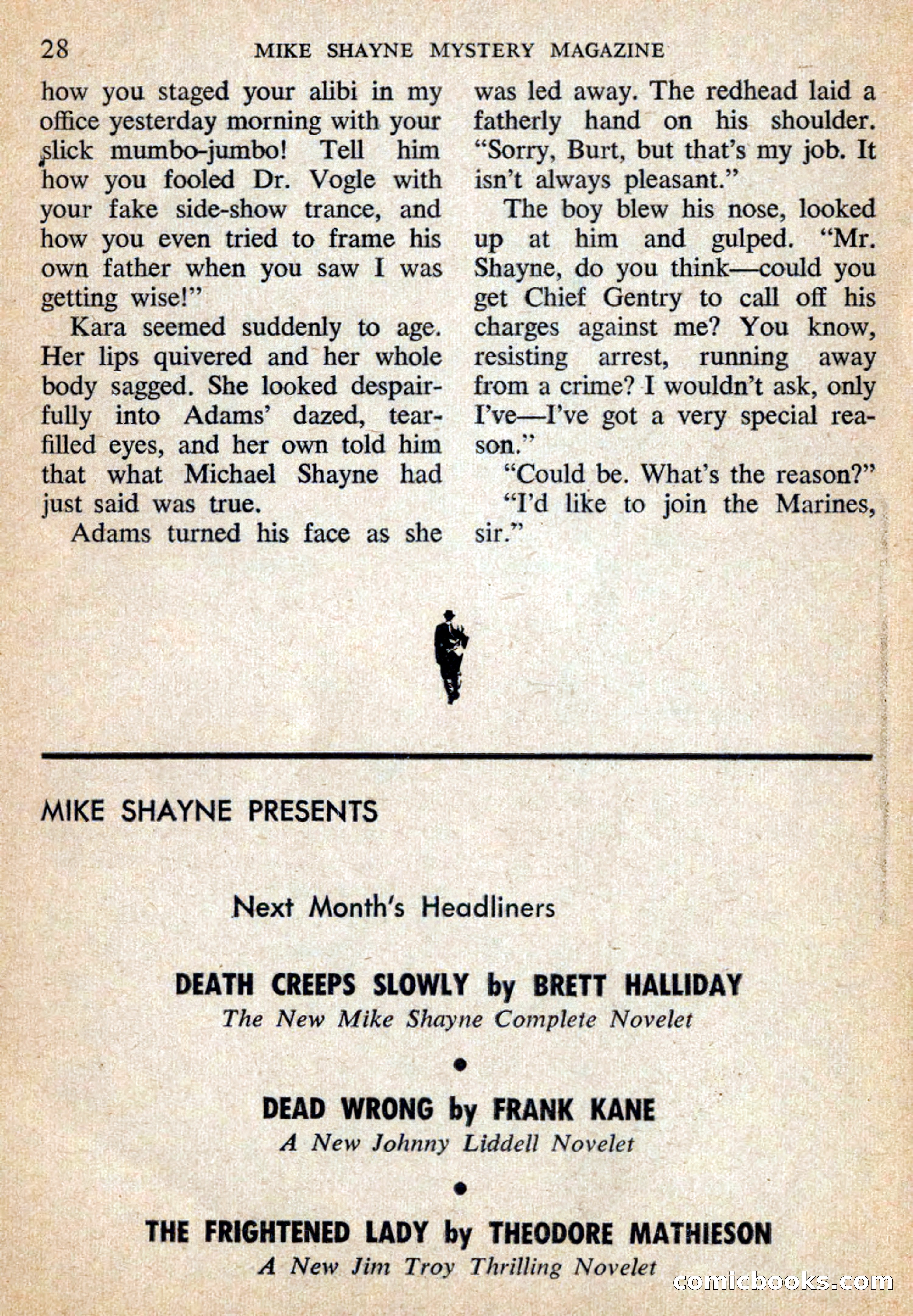 Mike Shayne Mystery Magazine, July 1959 — page 30 of 132