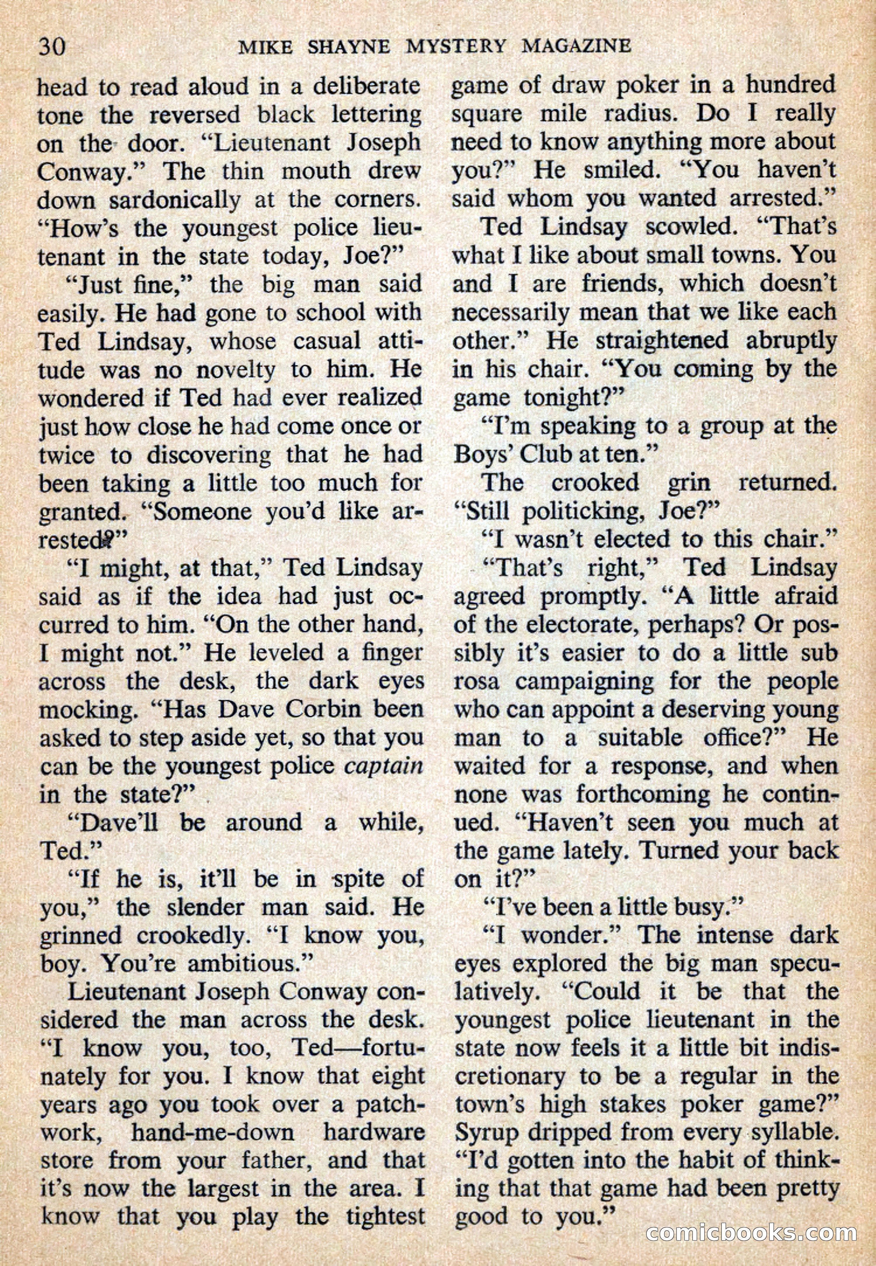 Mike Shayne Mystery Magazine, July 1959 — page 32 of 132