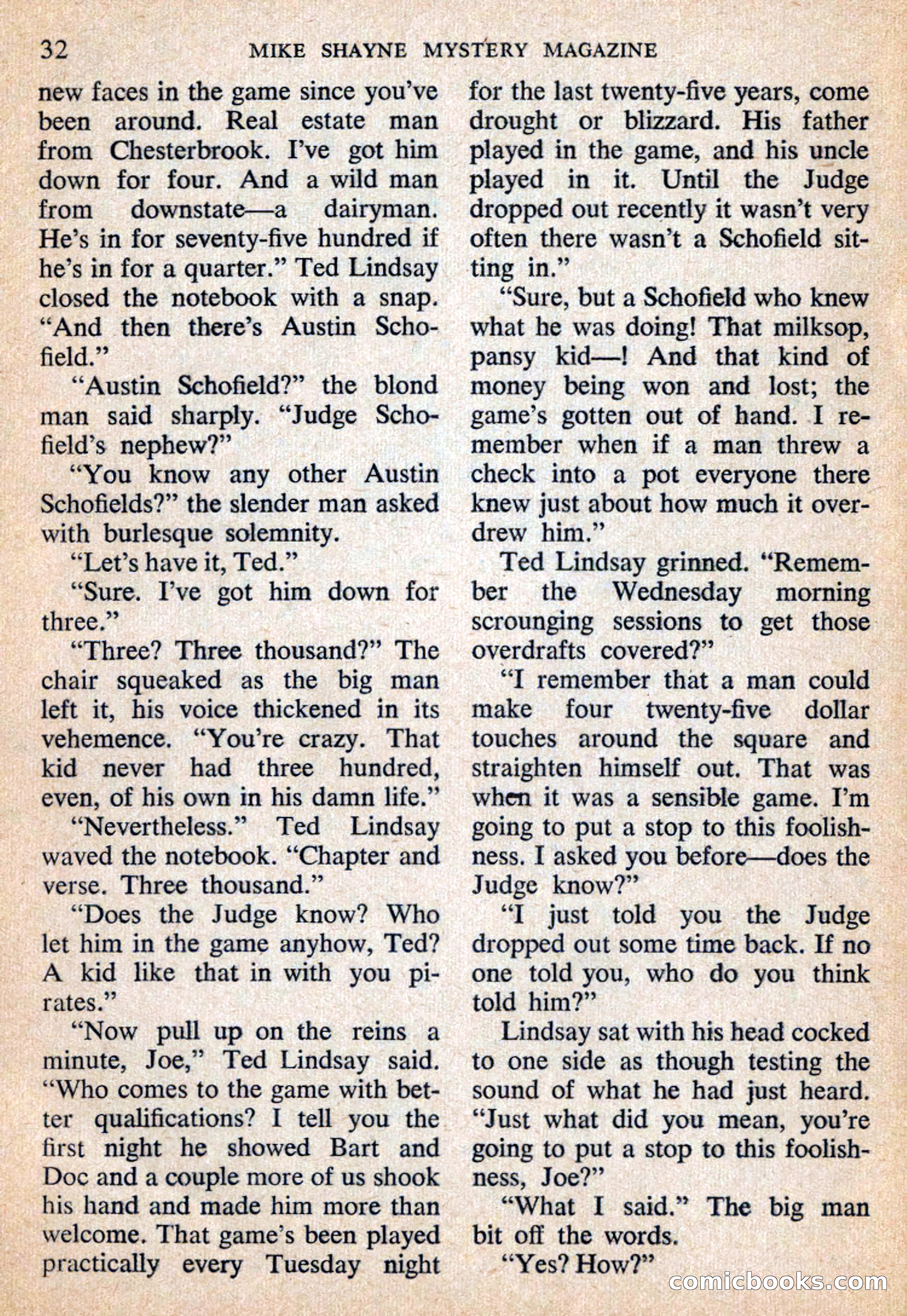 Mike Shayne Mystery Magazine, July 1959 — page 34 of 132