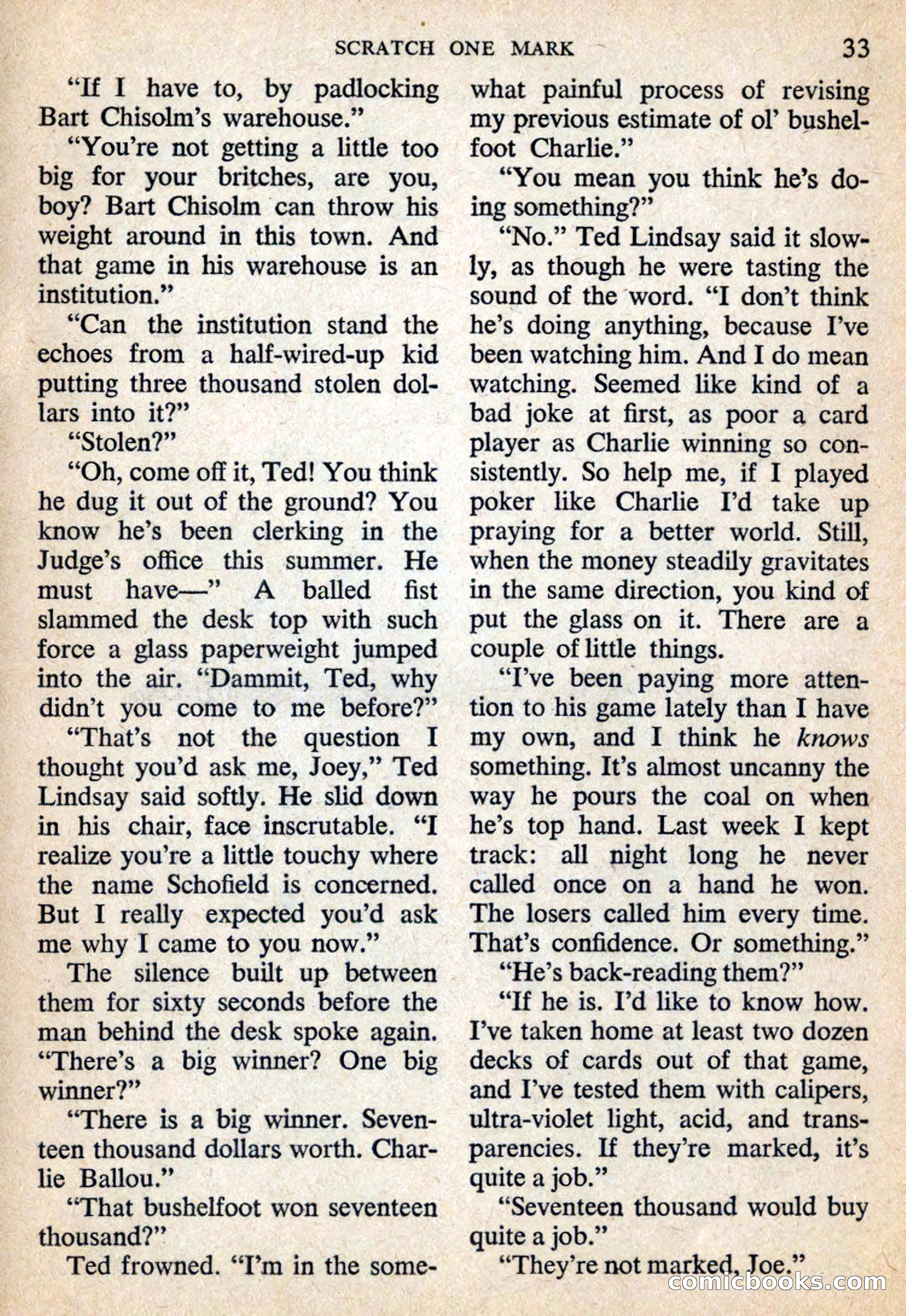 Mike Shayne Mystery Magazine, July 1959 — page 35 of 132