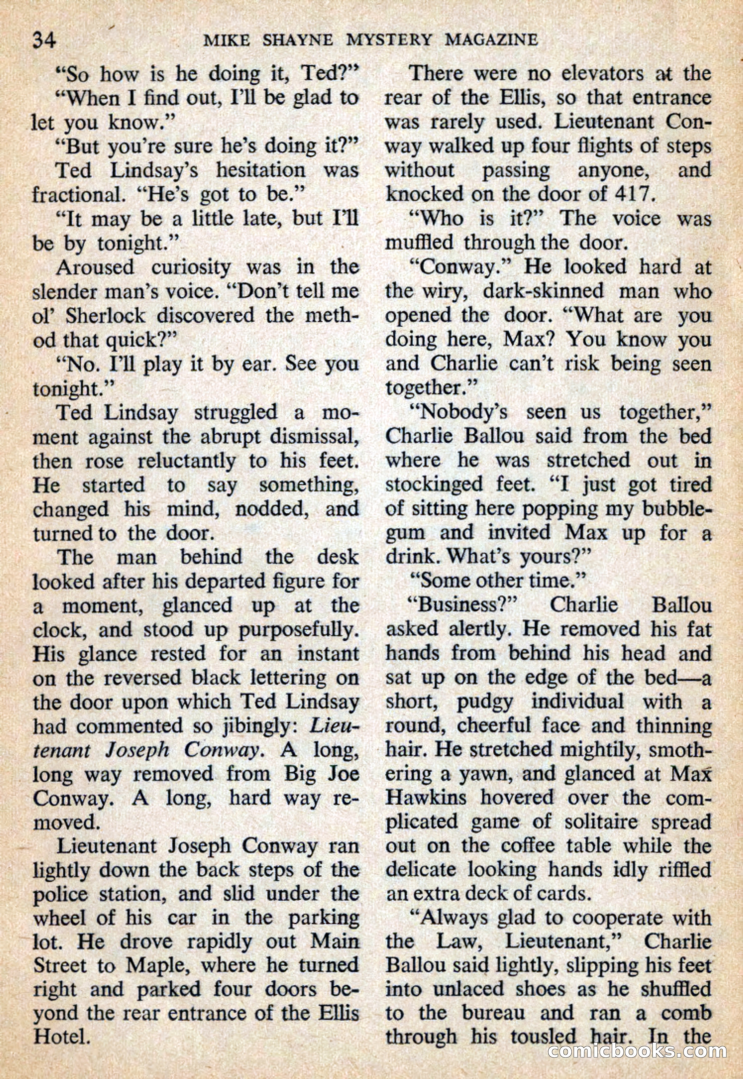 Mike Shayne Mystery Magazine, July 1959 — page 36 of 132