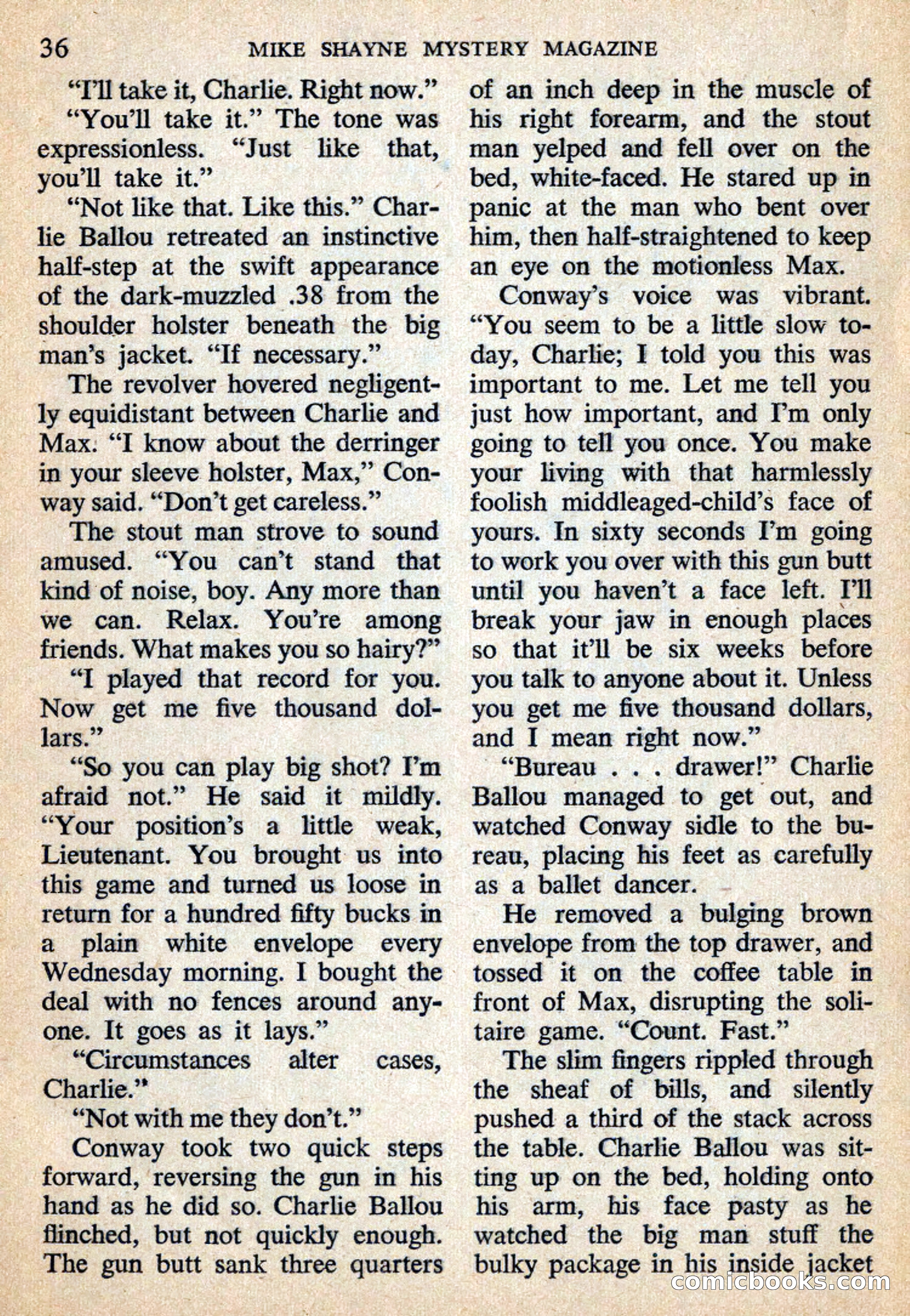 Mike Shayne Mystery Magazine, July 1959 — page 38 of 132