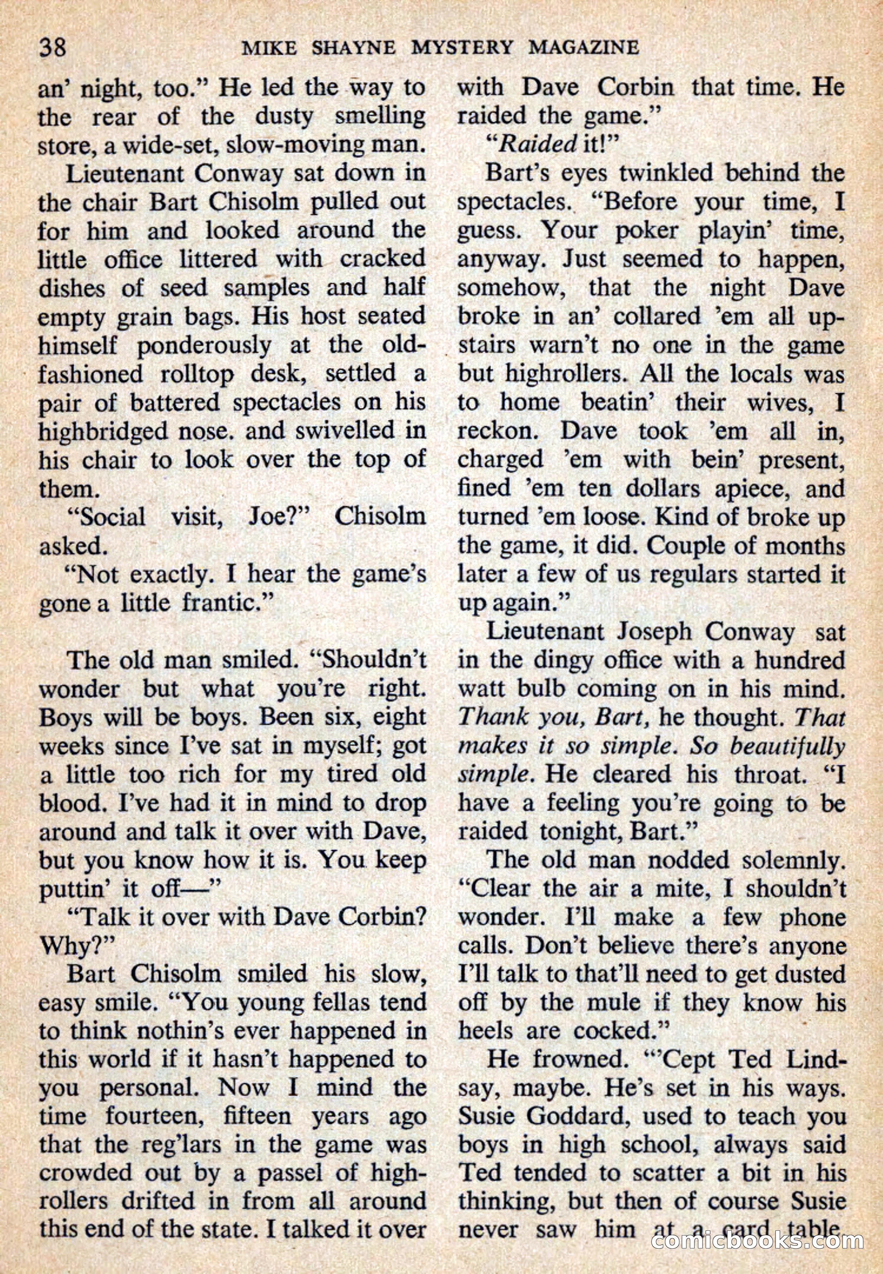 Mike Shayne Mystery Magazine, July 1959 — page 40 of 132