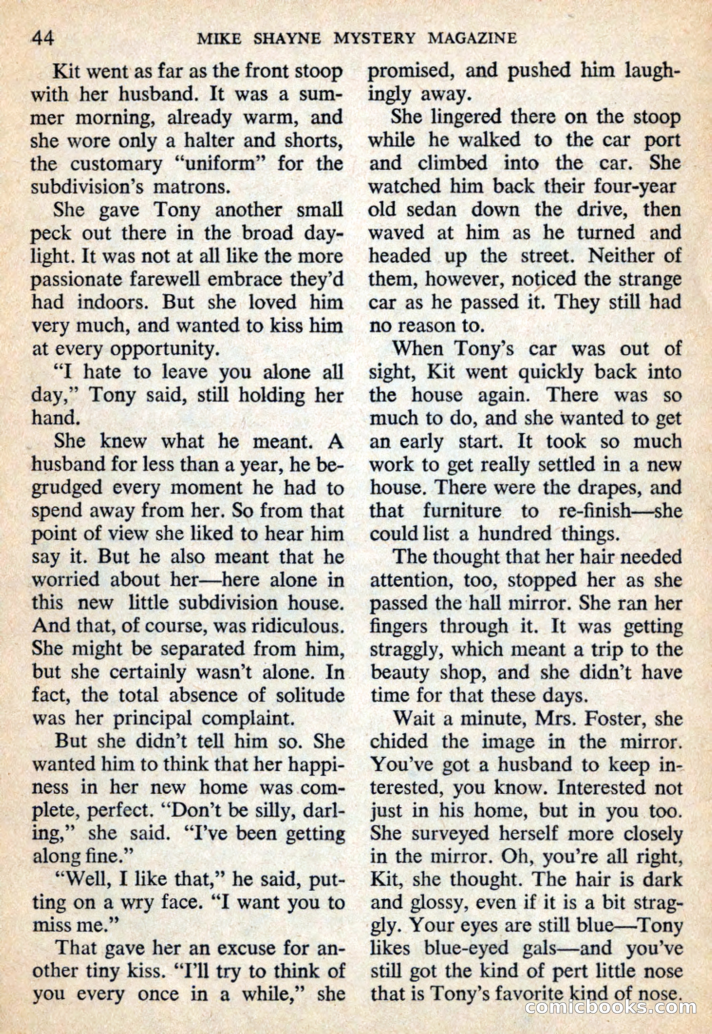 Mike Shayne Mystery Magazine, July 1959 — page 46 of 132