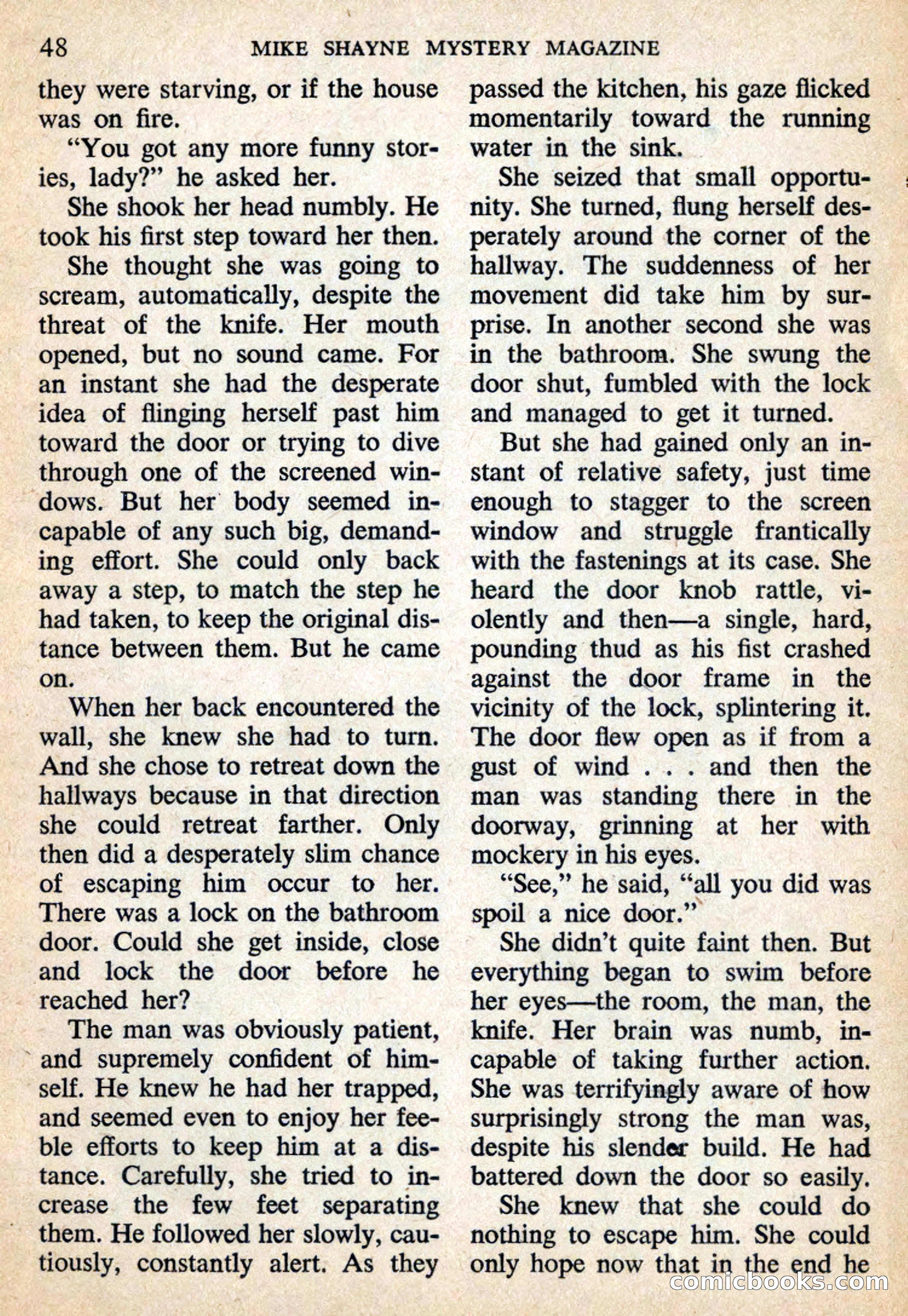 Mike Shayne Mystery Magazine, July 1959 — page 50 of 132