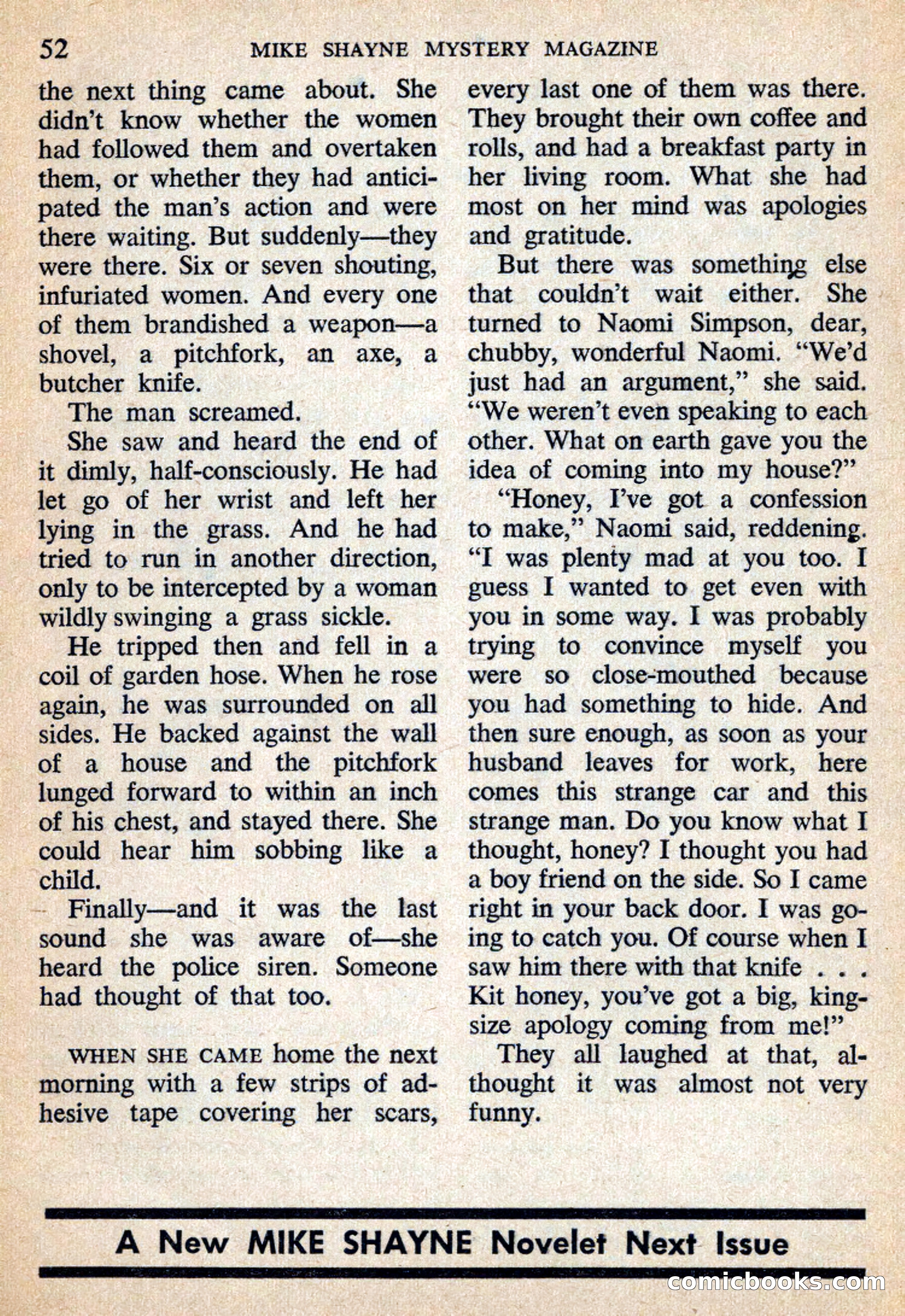 Mike Shayne Mystery Magazine, July 1959 — page 54 of 132