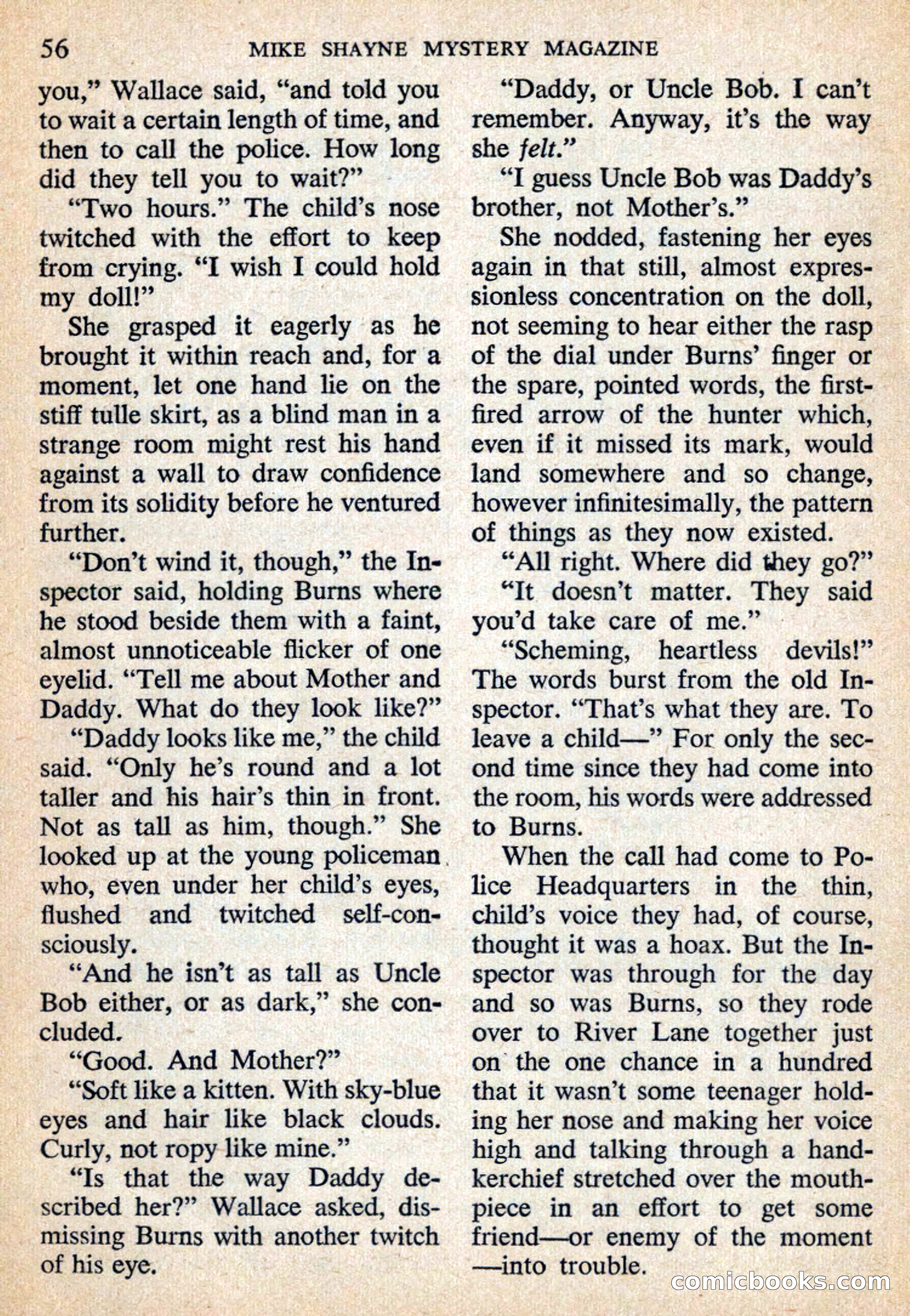 Mike Shayne Mystery Magazine, July 1959 — page 58 of 132